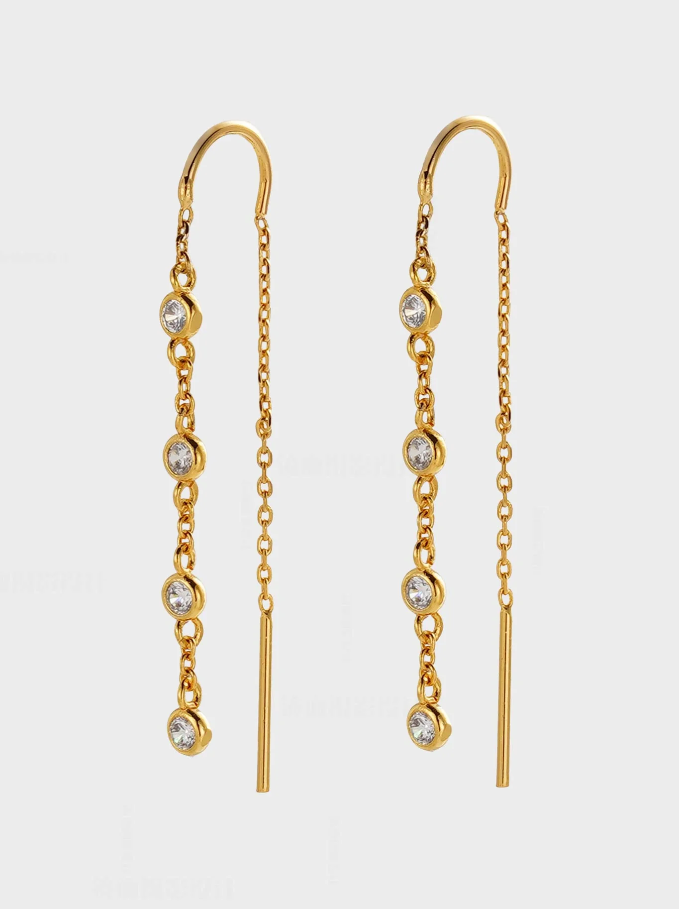 ZAFINO ADELE THREAD EARRING - Image 2