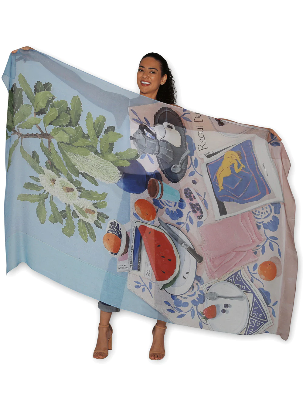 THE ARTISTS LABEL SUMMER DAYS & SWEET MEMORIES SILK SCARF - Image 2
