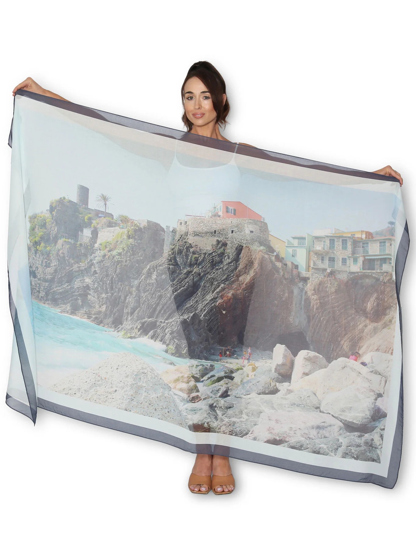THE ARTISTS LABEL VERNAZZA ITALY DREAMING SCARF - Image 2