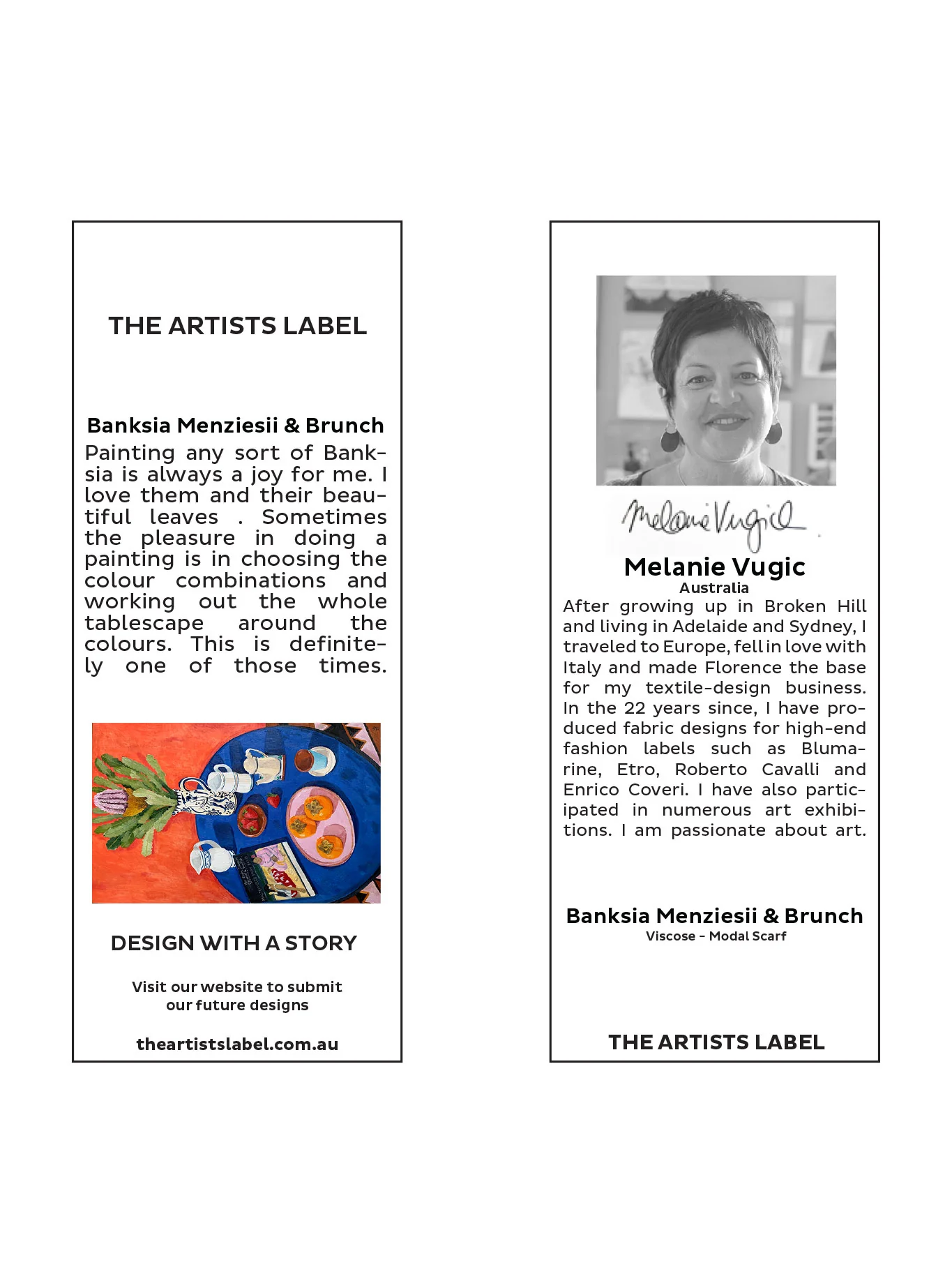 THE ARTISTS LABEL BANKSIA MENZIESII & BRUNCH SCARF - Image 3