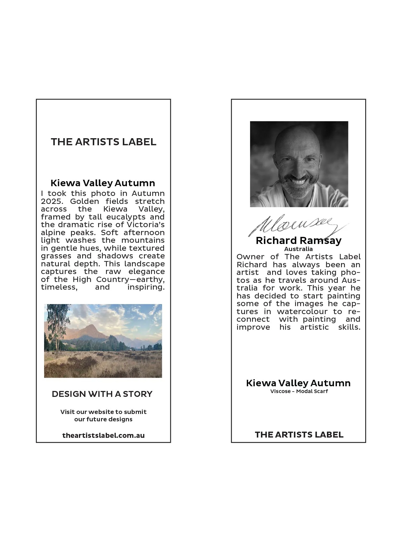 THE ARTISTS LABEL KIEWA VALLEY AUTUMN SCARF - Image 3