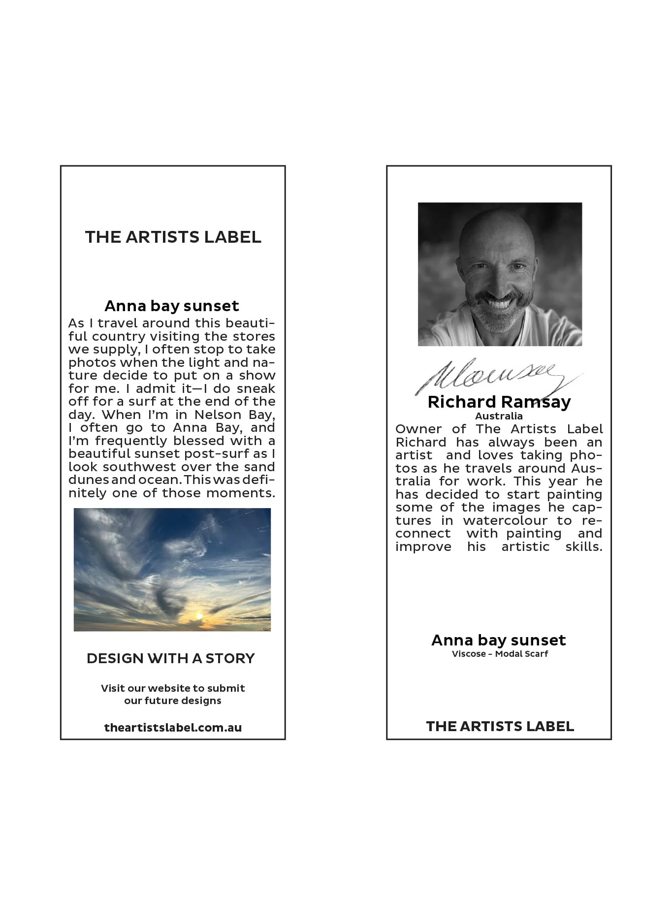 THE ARTISTS LABEL ANNA BAY SUNSET SCARF - Image 3