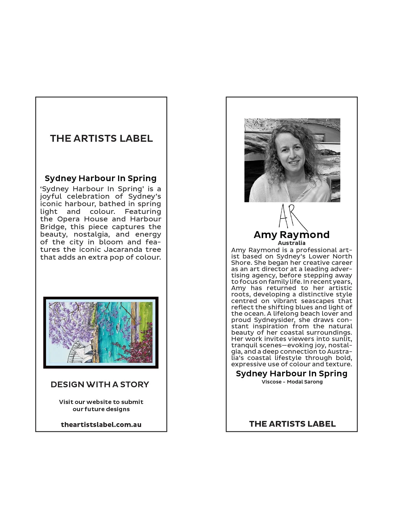 THE ARTISTS LABEL SYDNEY HARBOUR IN SPRING SARONG - Image 3