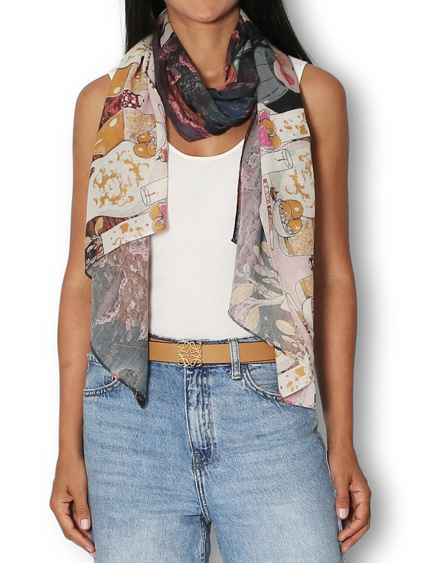 THE ARTISTS LABEL SUNSET IN JAPAN WOOL SCARF