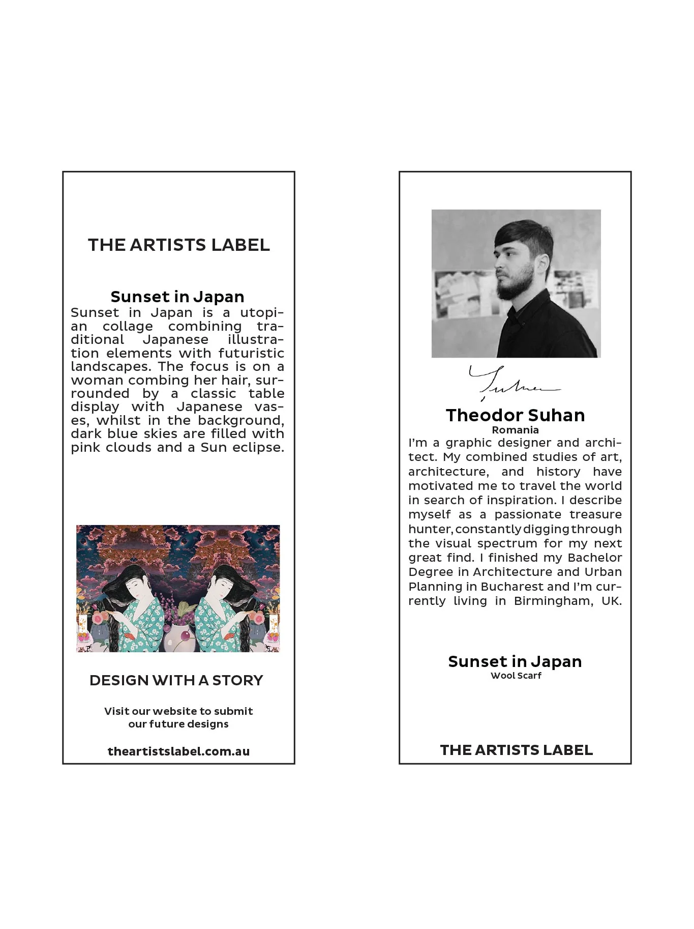 THE ARTISTS LABEL SUNSET IN JAPAN WOOL SCARF - Image 3