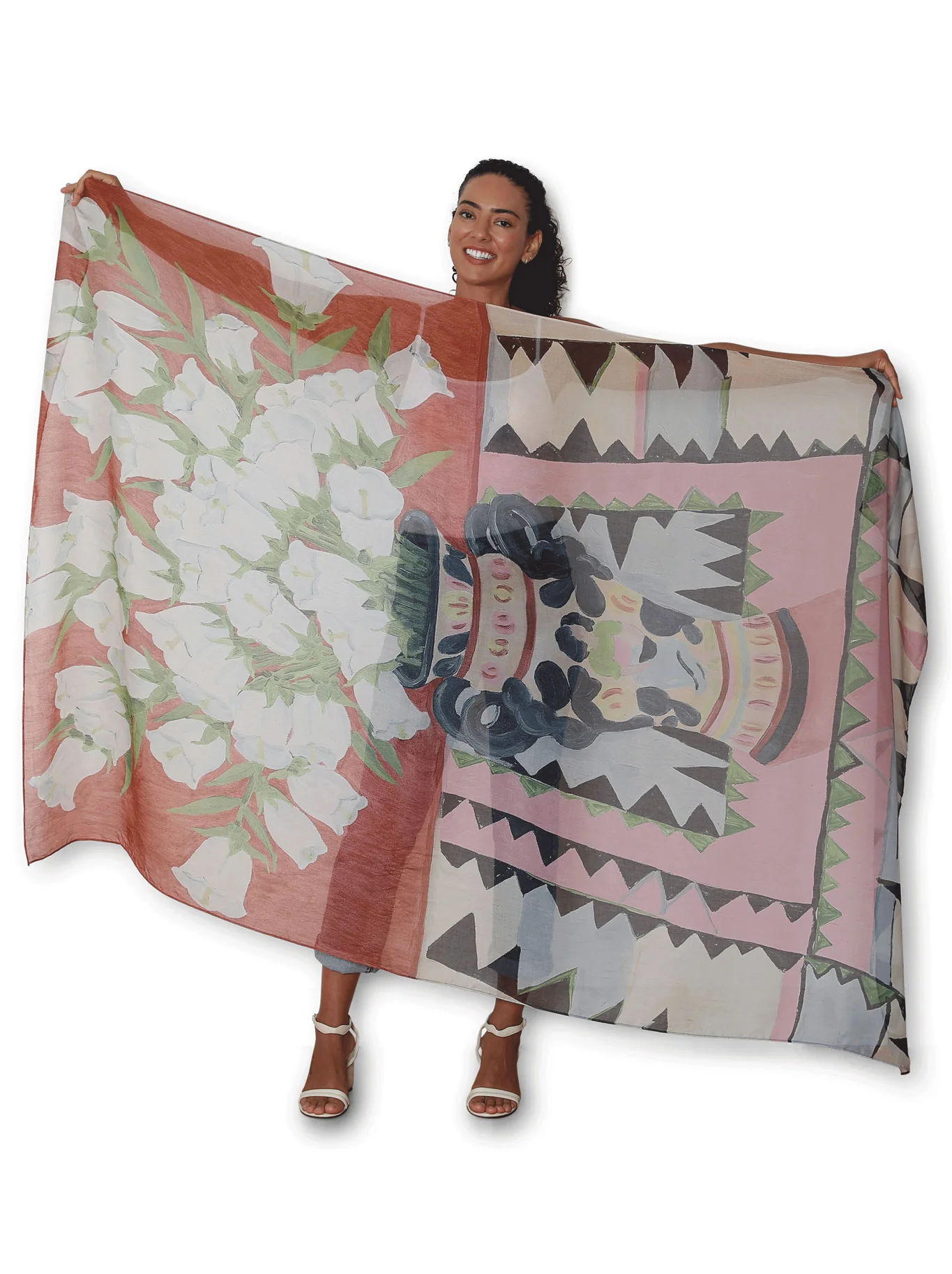 THE ARTISTS LABEL FOXGLOVES MAKE ME THINK OF YOU SCARF - Image 2