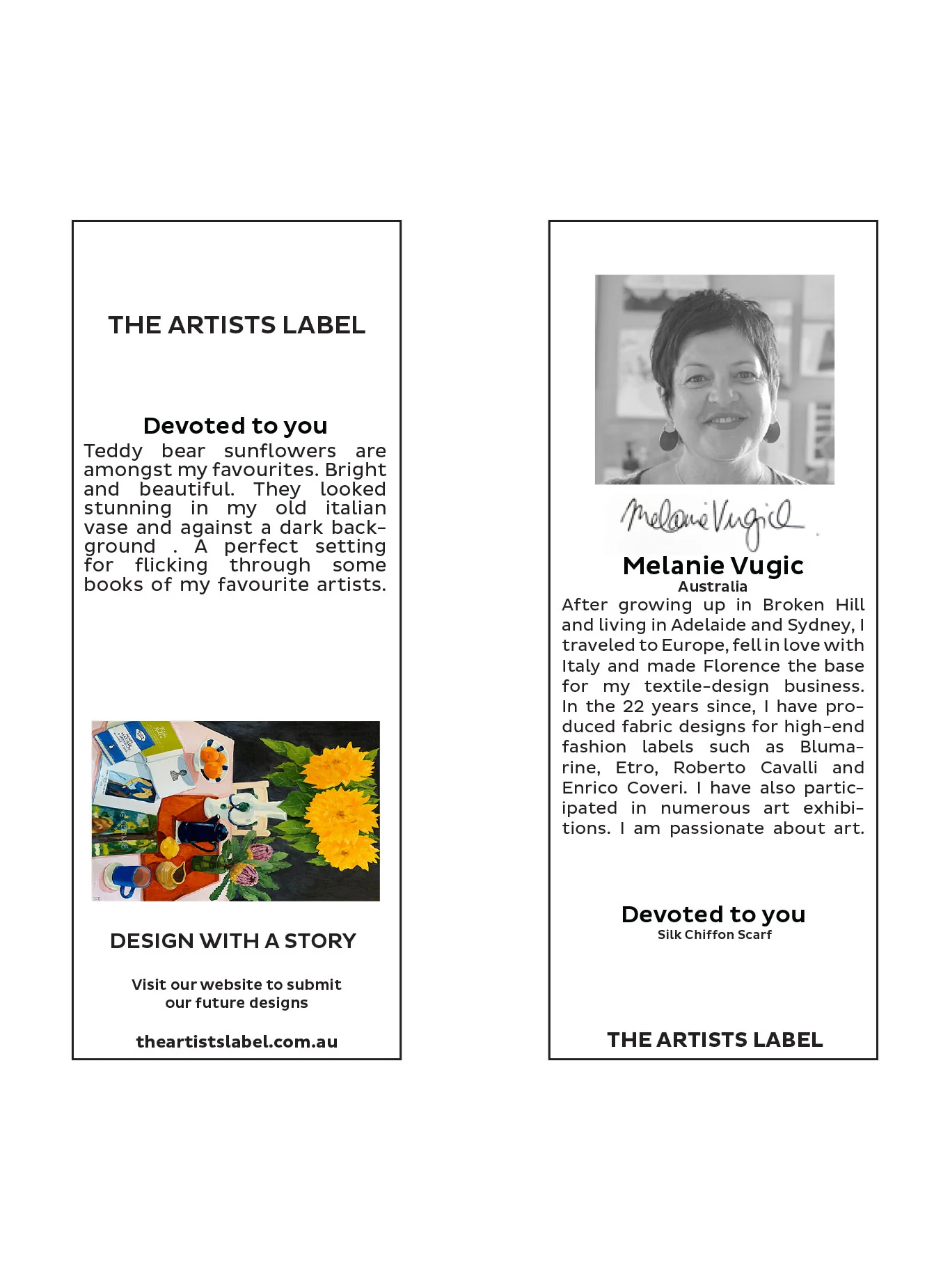 THE ARTISTS LABEL DEVOTED TO YOU SILK SCARF - Image 3