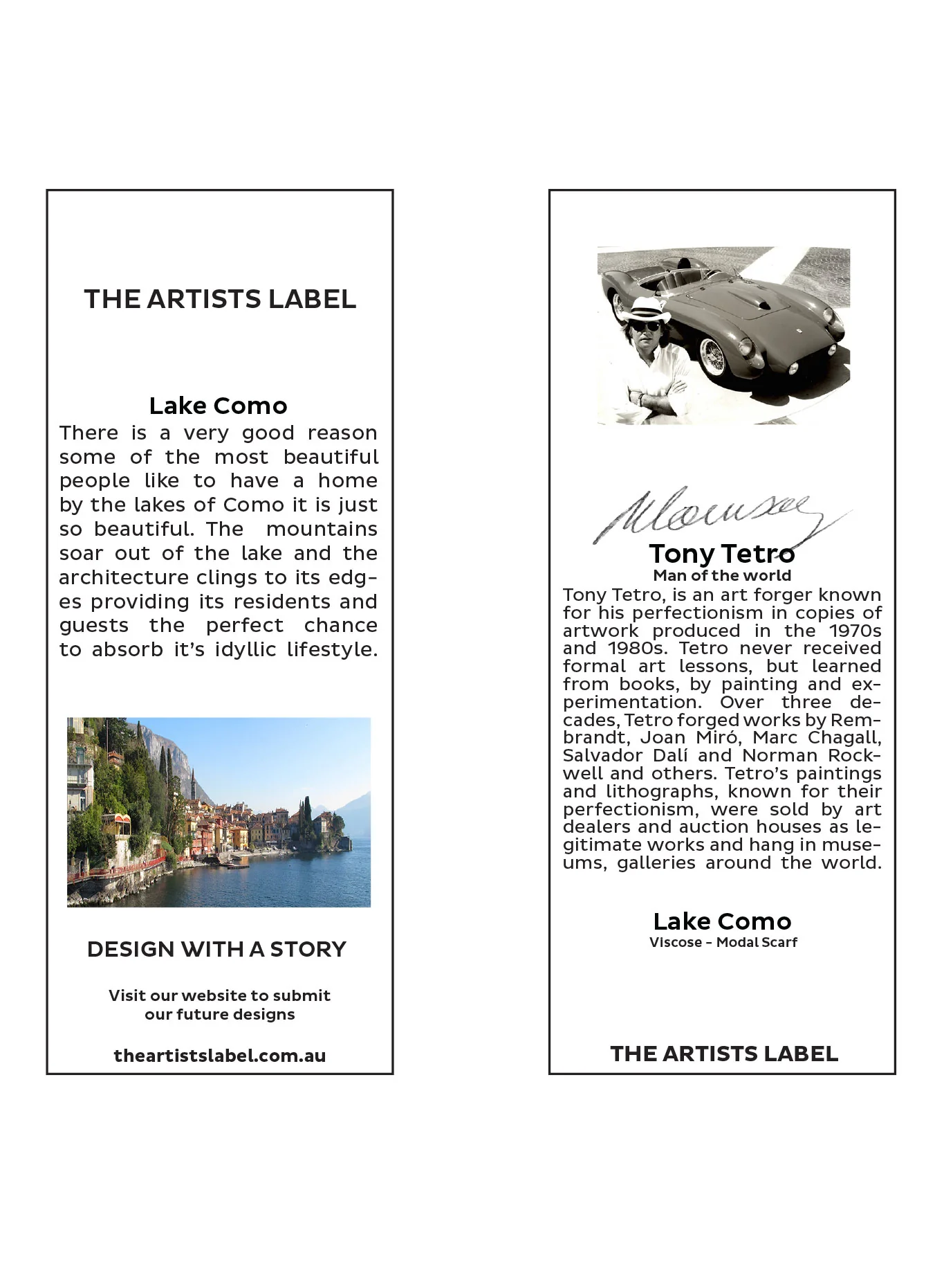 THE ARTISTS LABEL LAKE COMO SCARF - Image 3