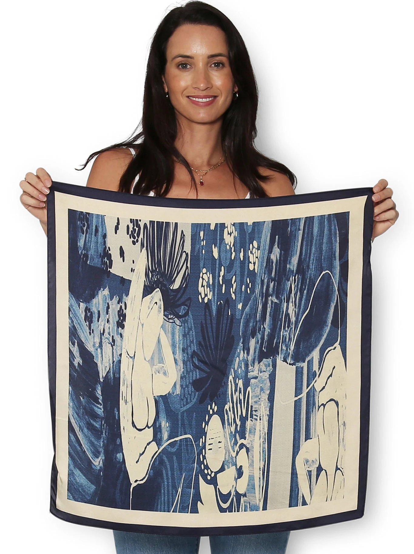 THE ARTISTS LABEL EVENING IN PORTUGAL SILK SQUARE SCARF - Image 2