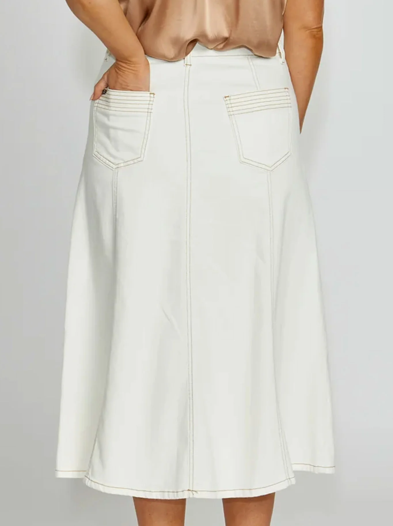 NEW LONDON KENLEY MIDI SKIRT - Image 4