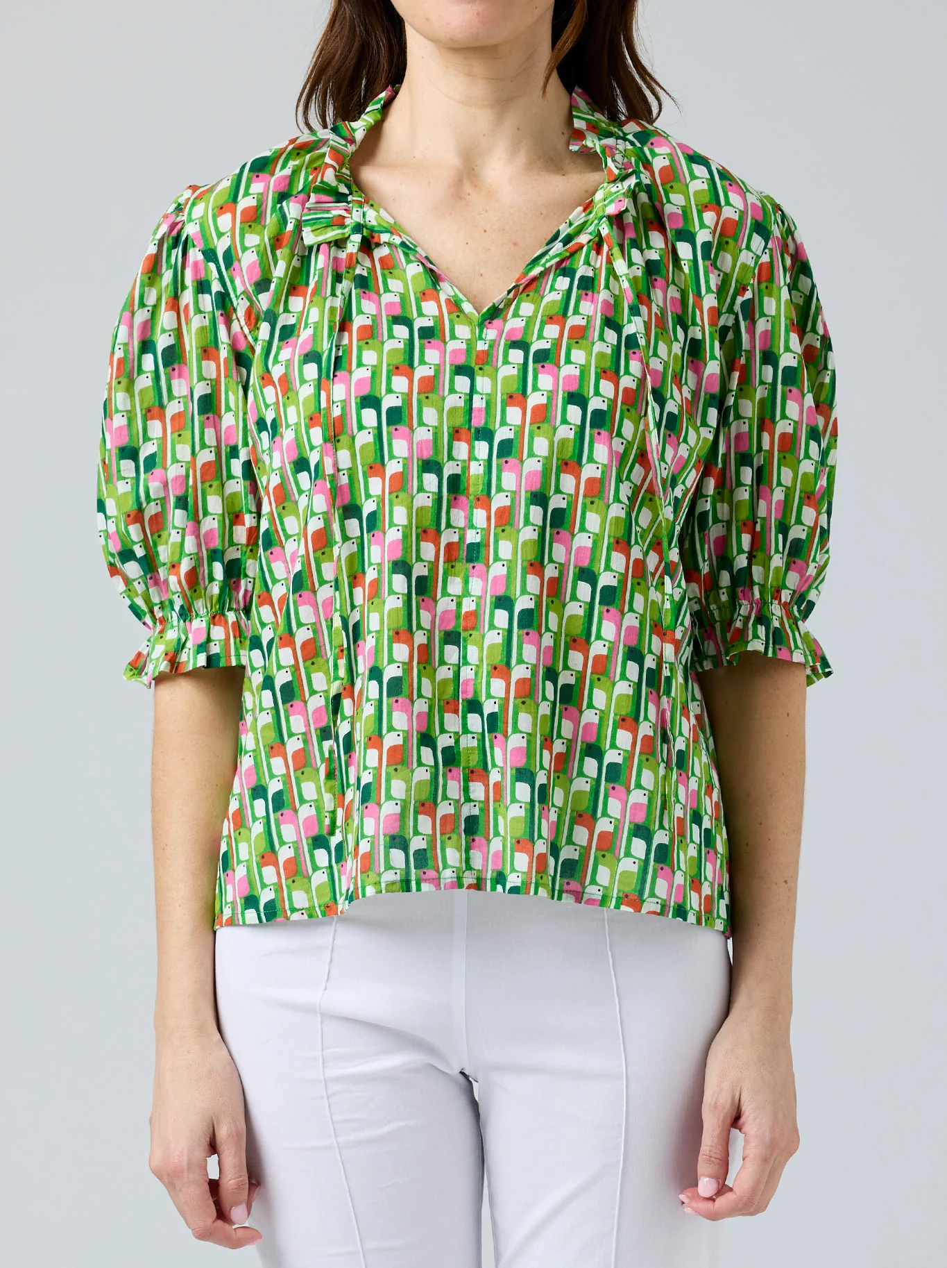 CAKE TIE NECK BLOUSE - Image 4