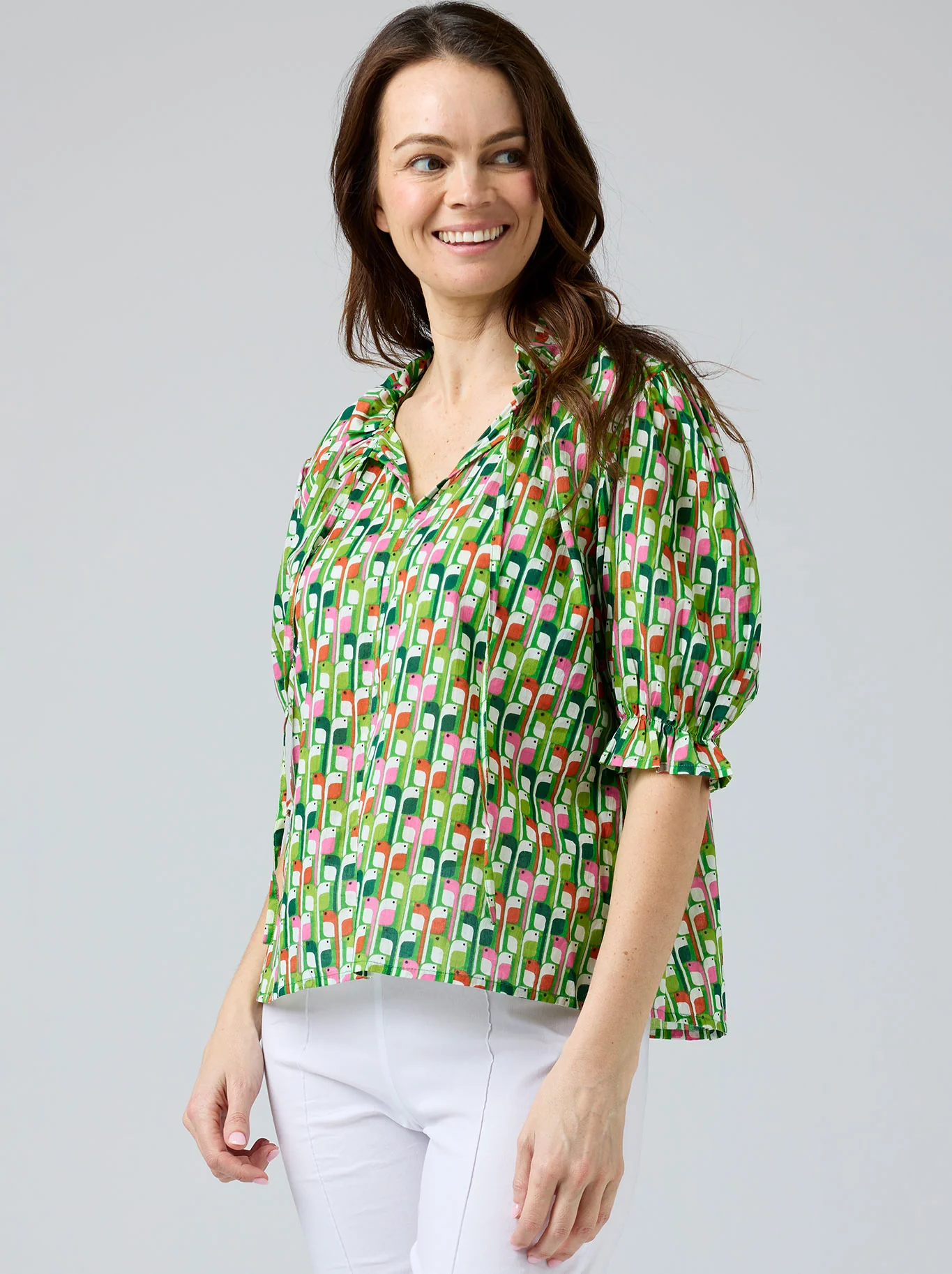 CAKE TIE NECK BLOUSE - Image 5