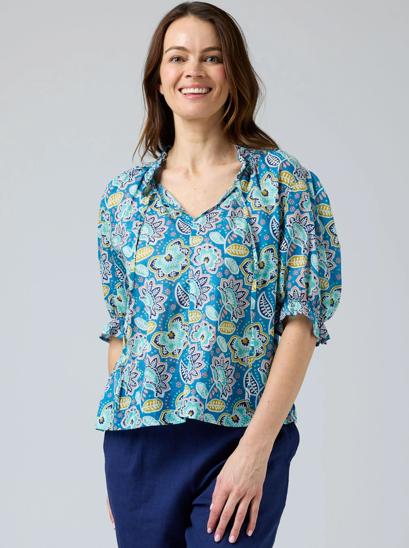 CAKE TIE NECK BLOUSE - Image 8