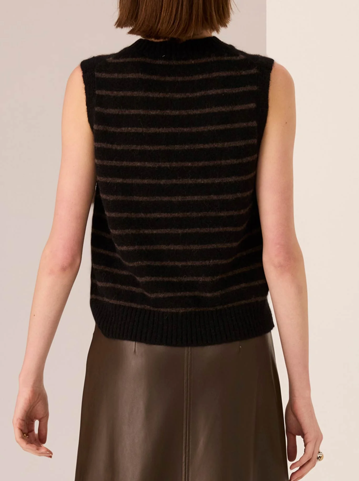 POL CARMEL STRIPED VEST - Image 3