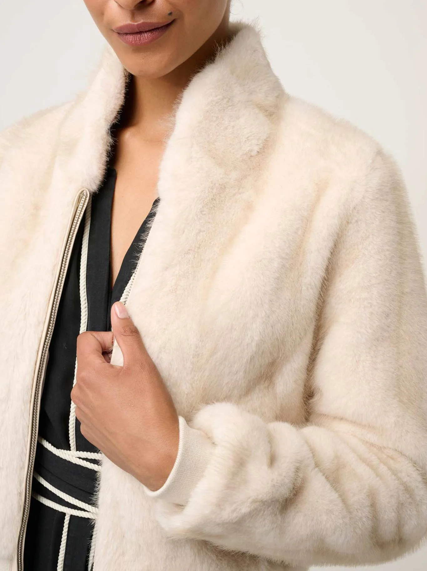 ONCE WAS CHRYSTA FAUX FUR BOMBER - Image 3