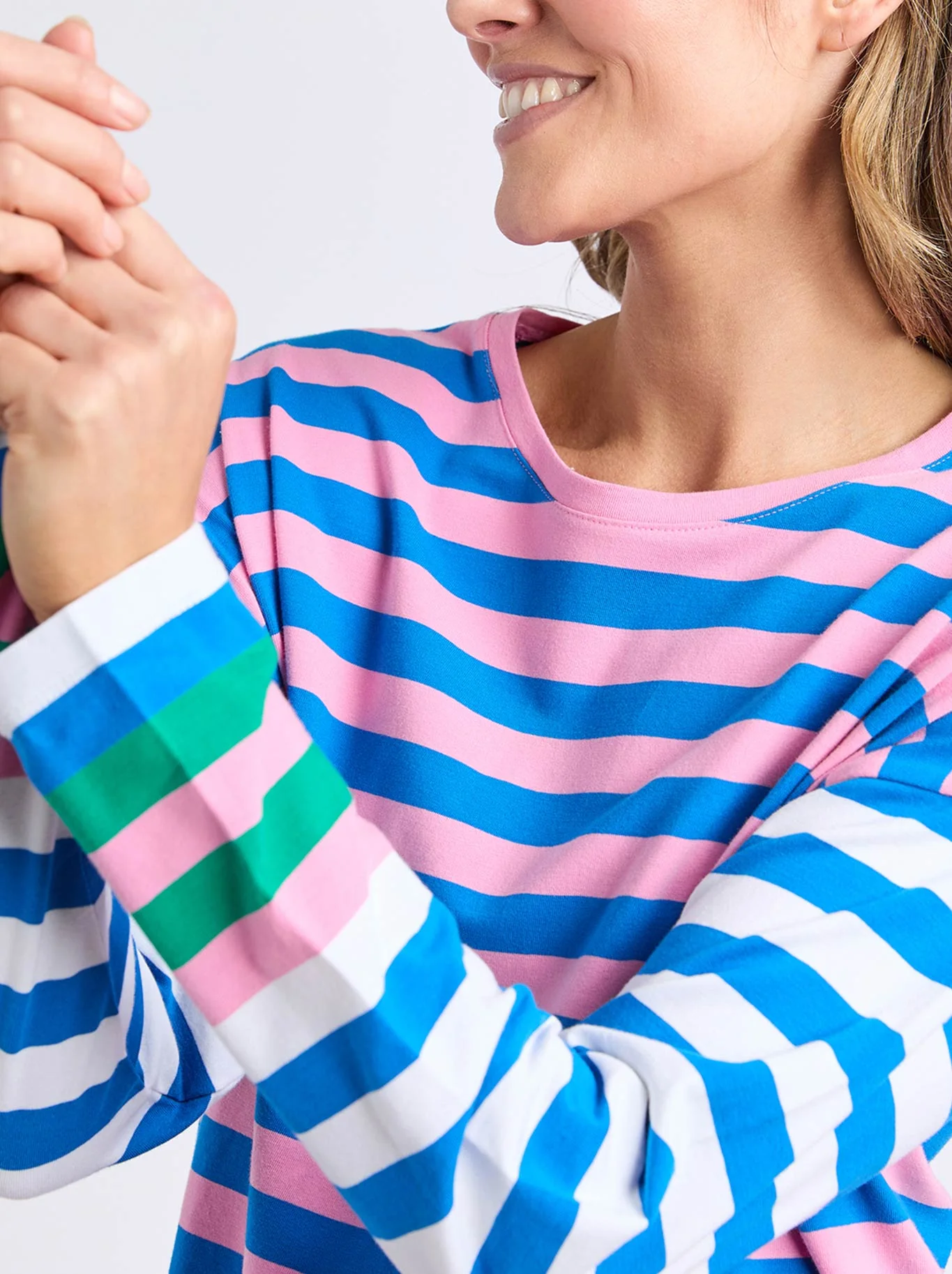 ELM TAFFY STRIPE LONG SLEEVE TEE - Image 3