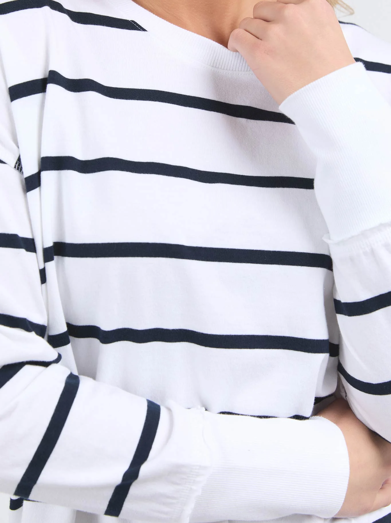 FOXWOOD FARRAH STRIPE LONG SLEEVE TEE - Image 3