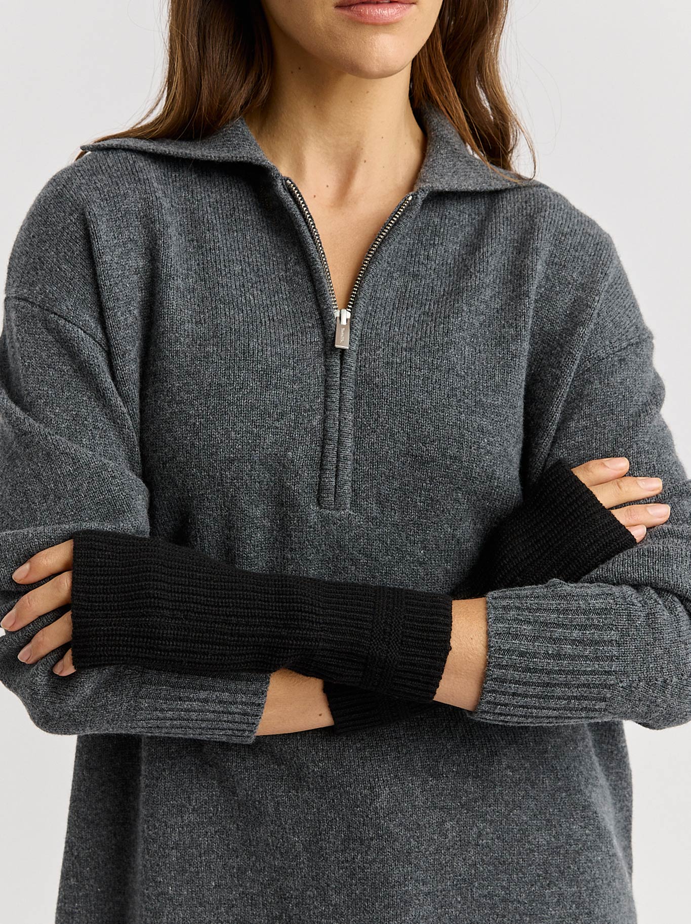 TOORALLIE FINE RIB OPEN MITTEN - Image 4