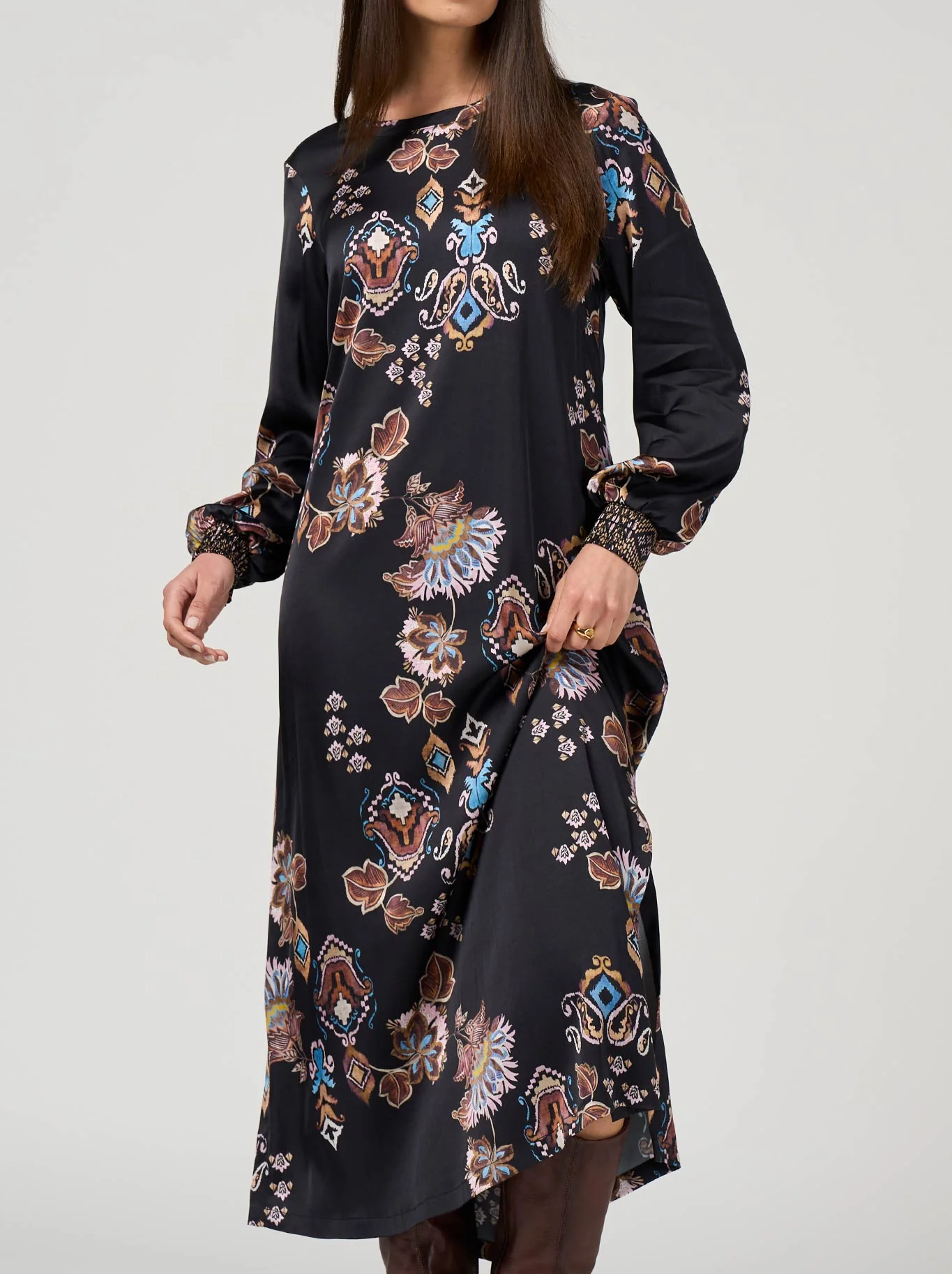 LOOBIE'S STORY GILDED LOTUS DRESS