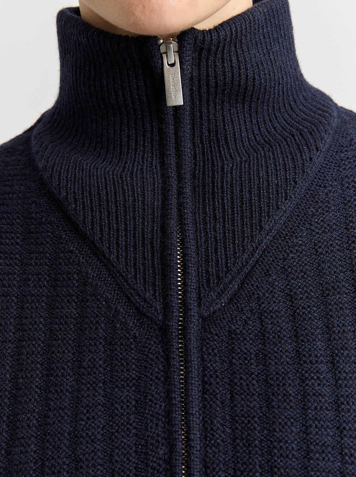 TOORALLIE GRID KNIT ZIP THROUGH - Image 3