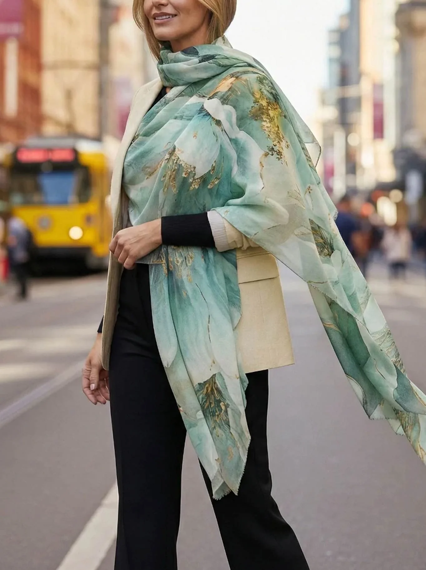 THE SCARF COMPANY INGRID WOOL SCARF - Image 5