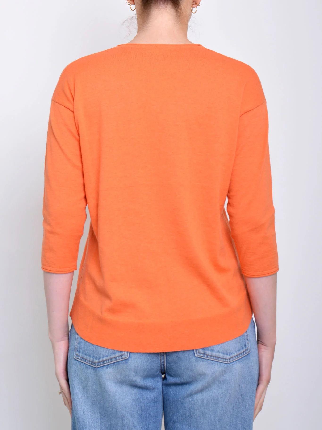 JAMES MELBOURNE VEE NECK 3/4 SLEEVE KNIT - Image 2