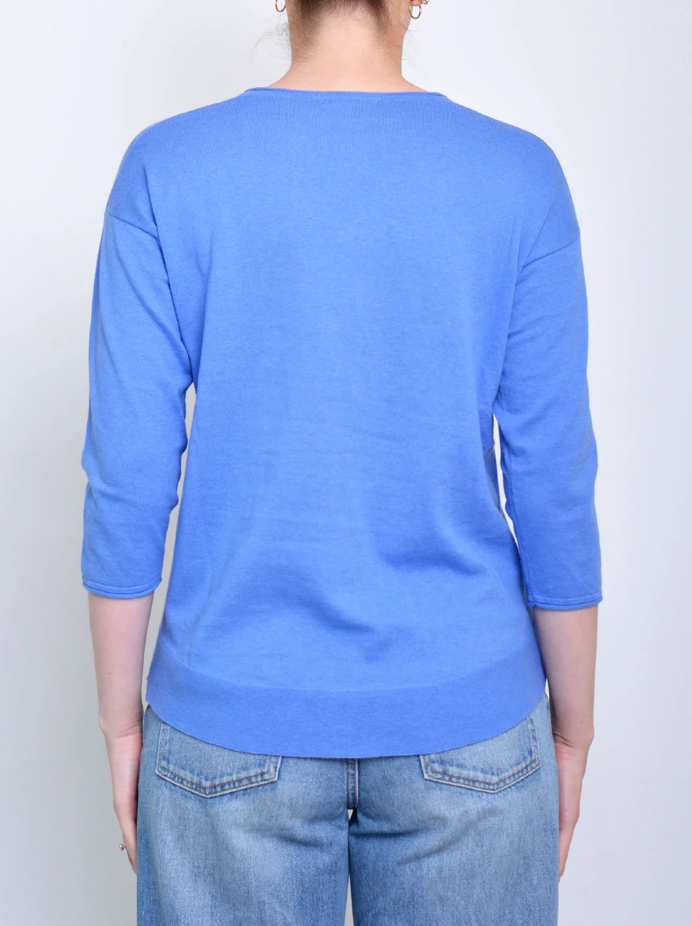 JAMES MELBOURNE VEE NECK 3/4 SLEEVE KNIT - Image 4