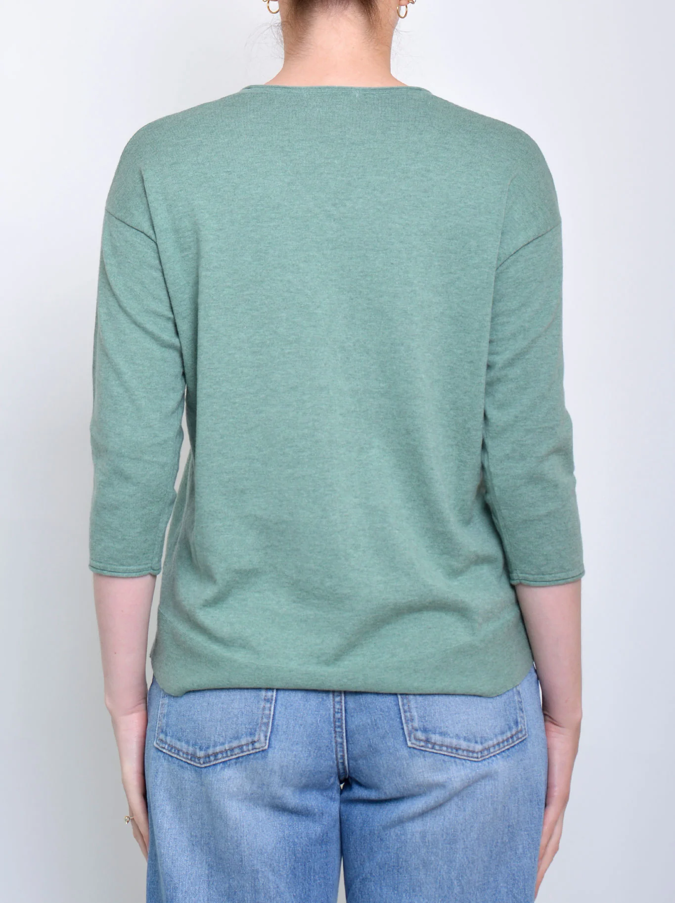 JAMES MELBOURNE VEE NECK 3/4 SLEEVE KNIT - Image 6