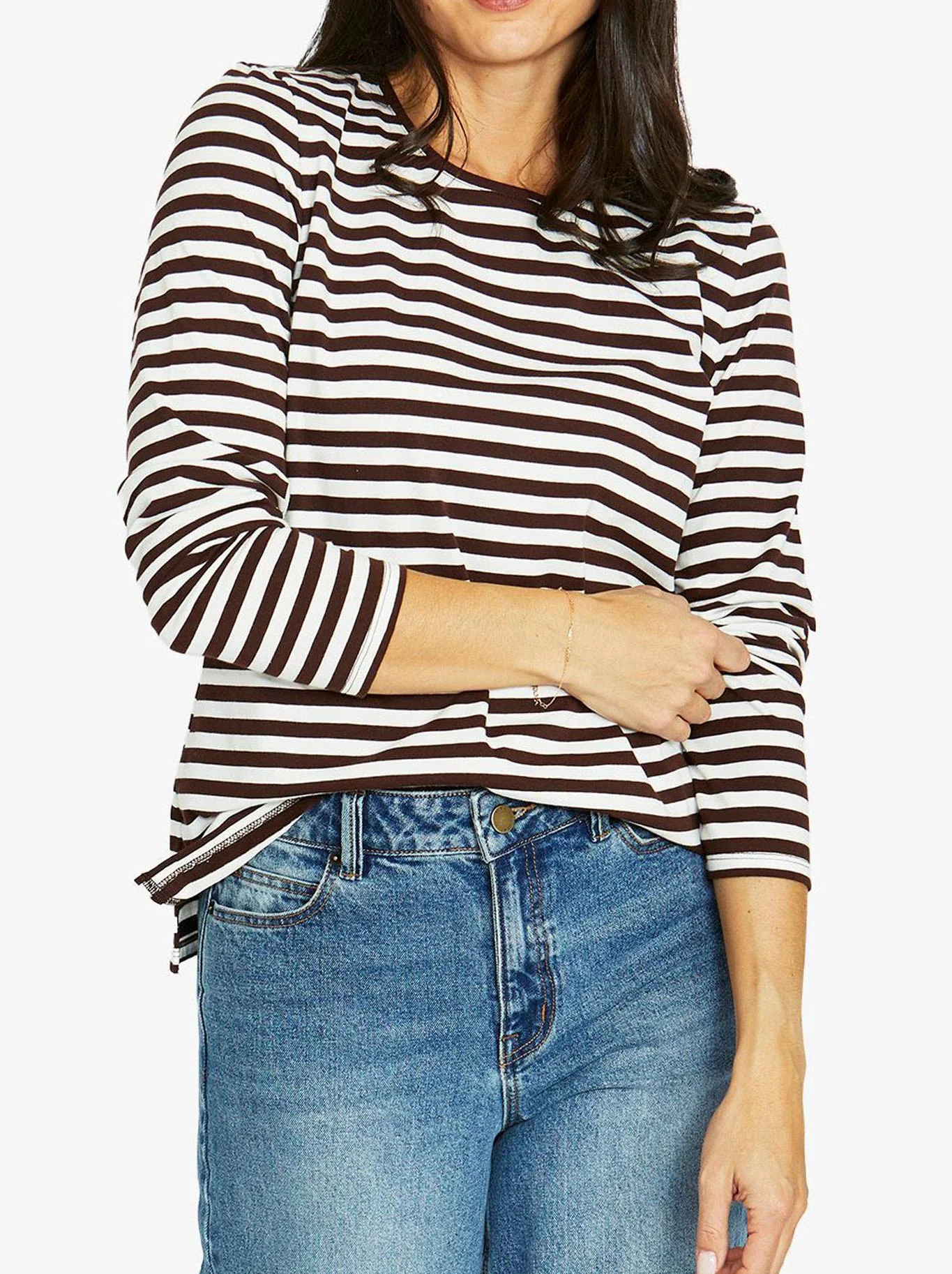 JUMP STRIPE CREW LONG SLEEVE TEE - Image 3