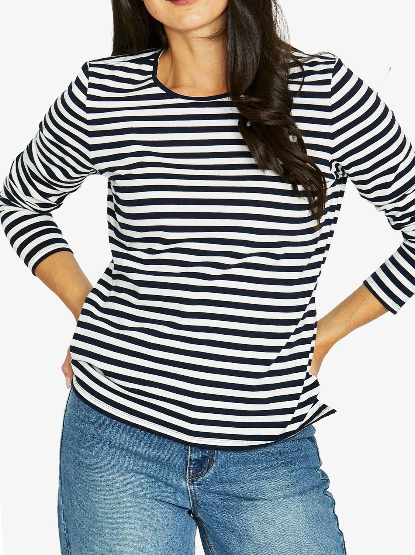 JUMP STRIPE CREW LONG SLEEVE TEE - Image 7