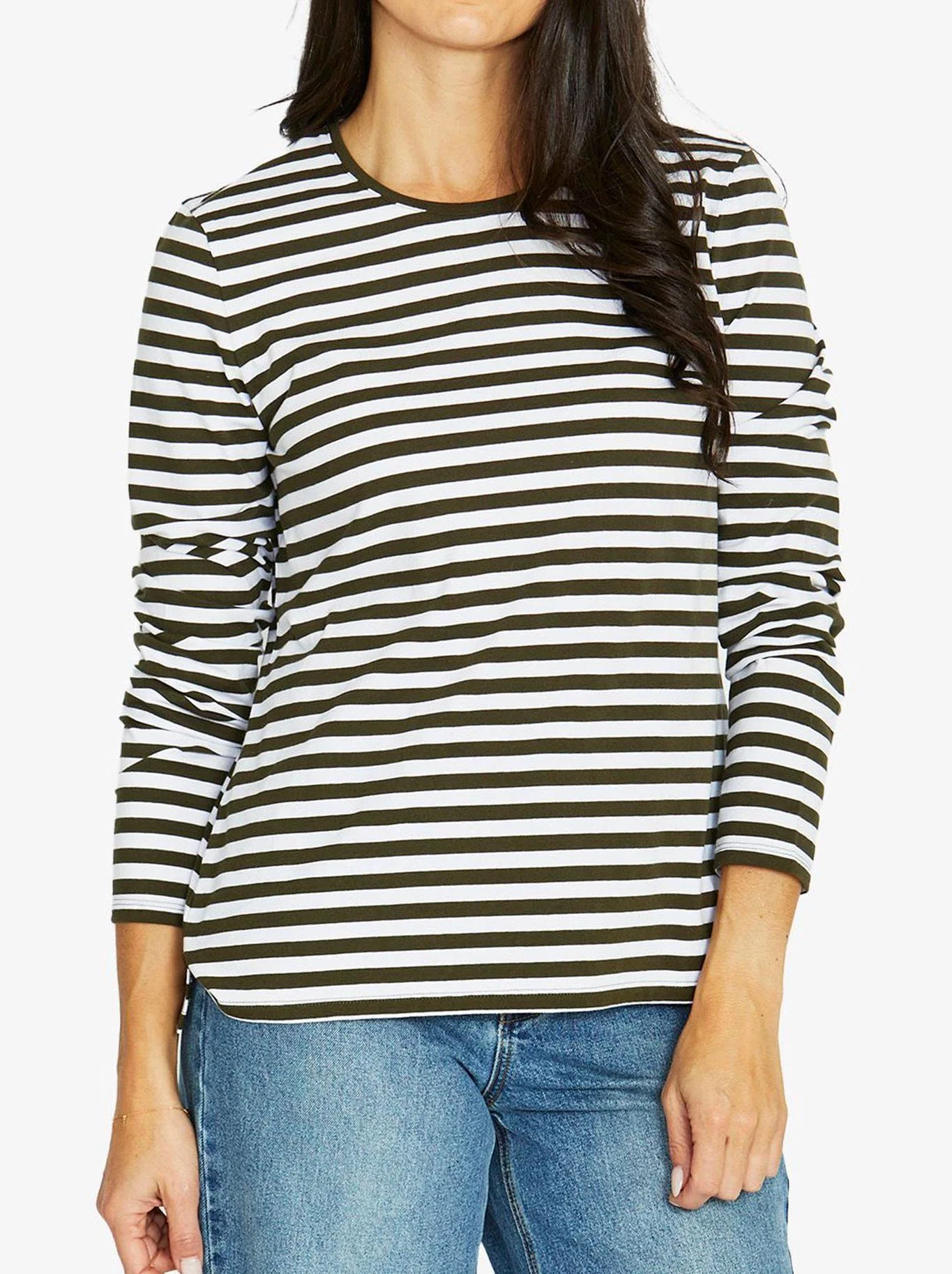 JUMP STRIPE CREW LONG SLEEVE TEE - Image 9