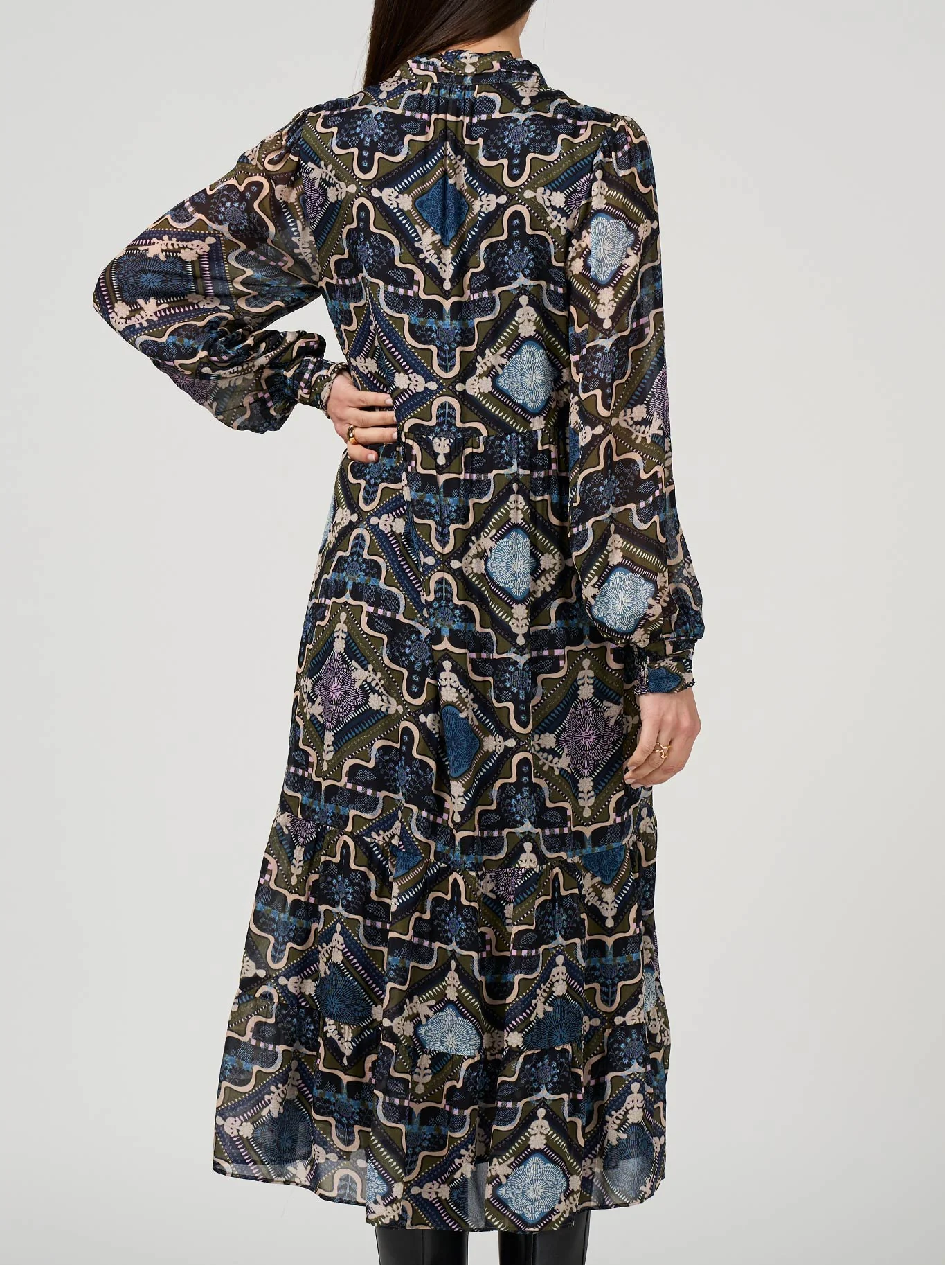 LOOBIE'S STORY REGALIA MIDI DRESS - Image 4