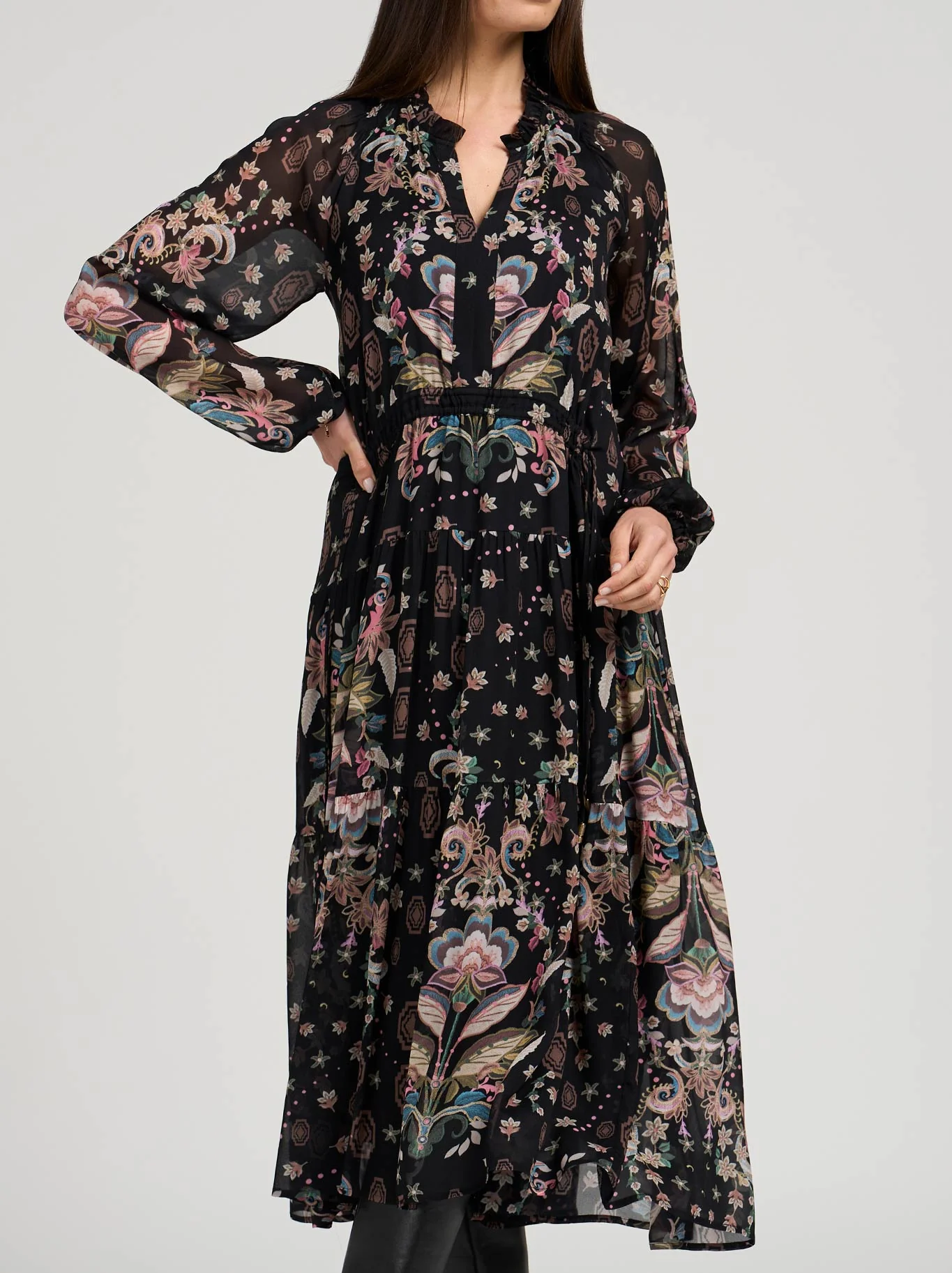 LOOBIE'S STORY ANTIONETTE MIDI DRESS
