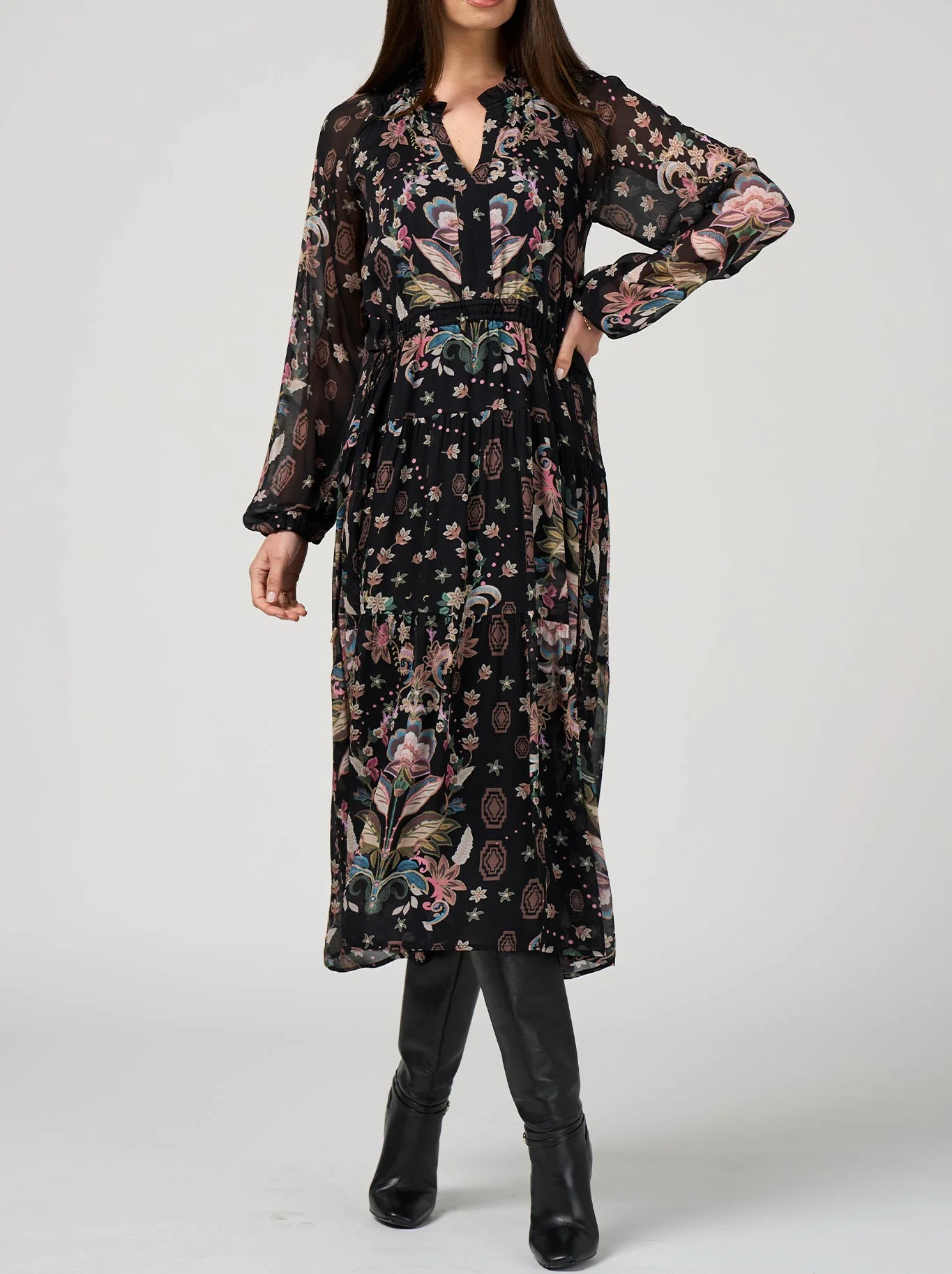 LOOBIE'S STORY ANTIONETTE MIDI DRESS - Image 2