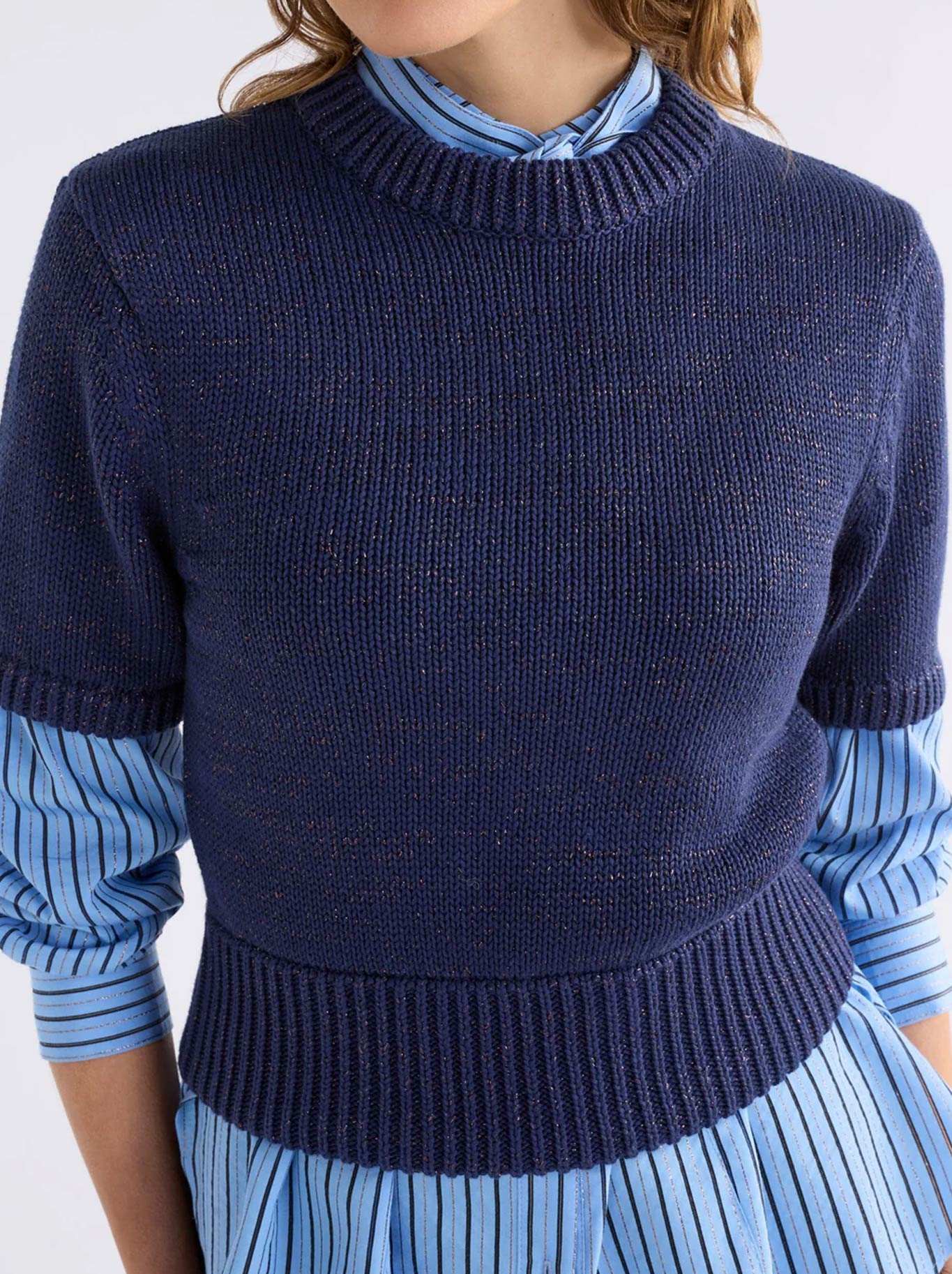 ELK LUFT LUREX KNIT TOP - Image 3