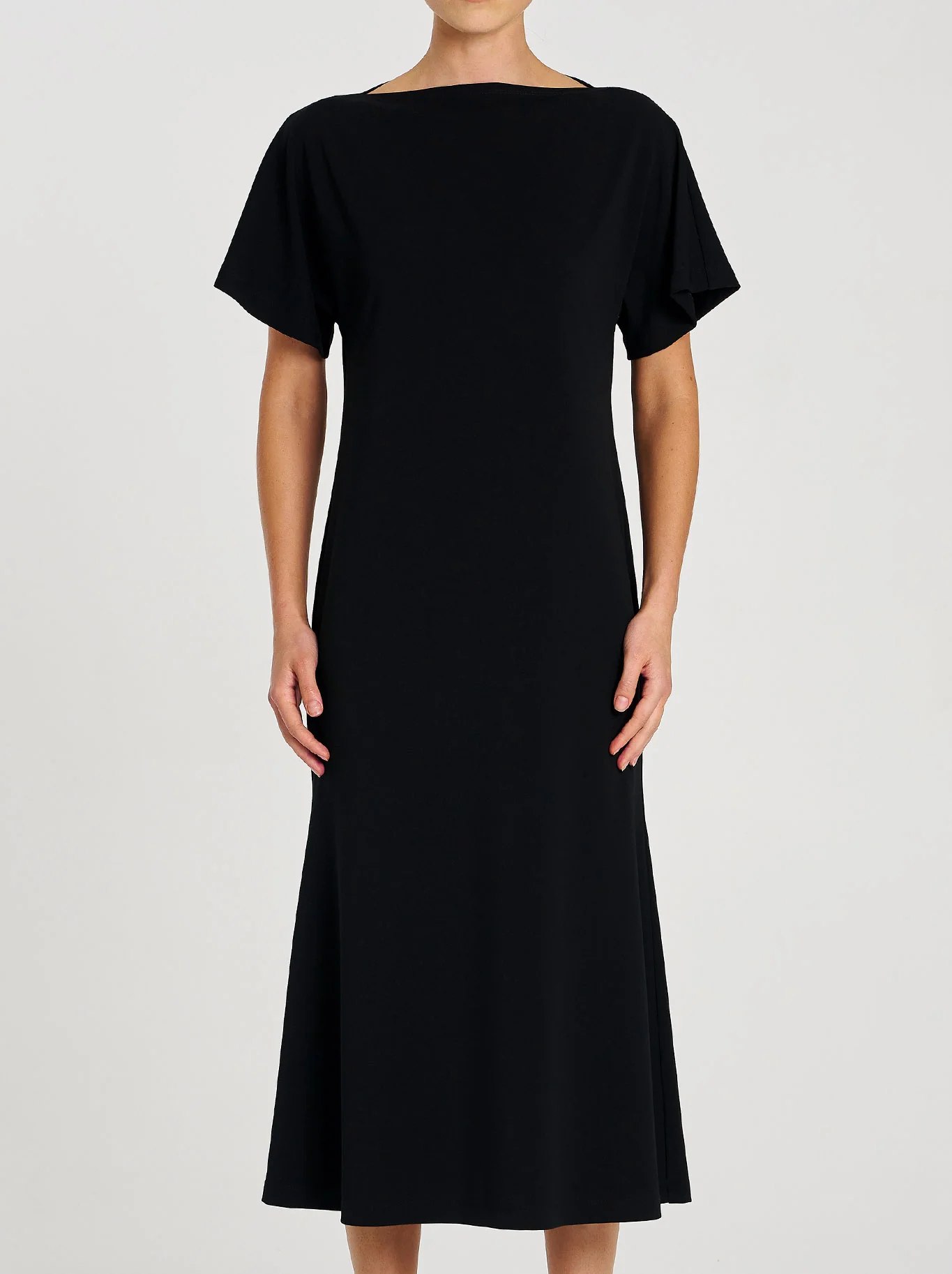 MELA PURDIE SLASH NECK DRESS