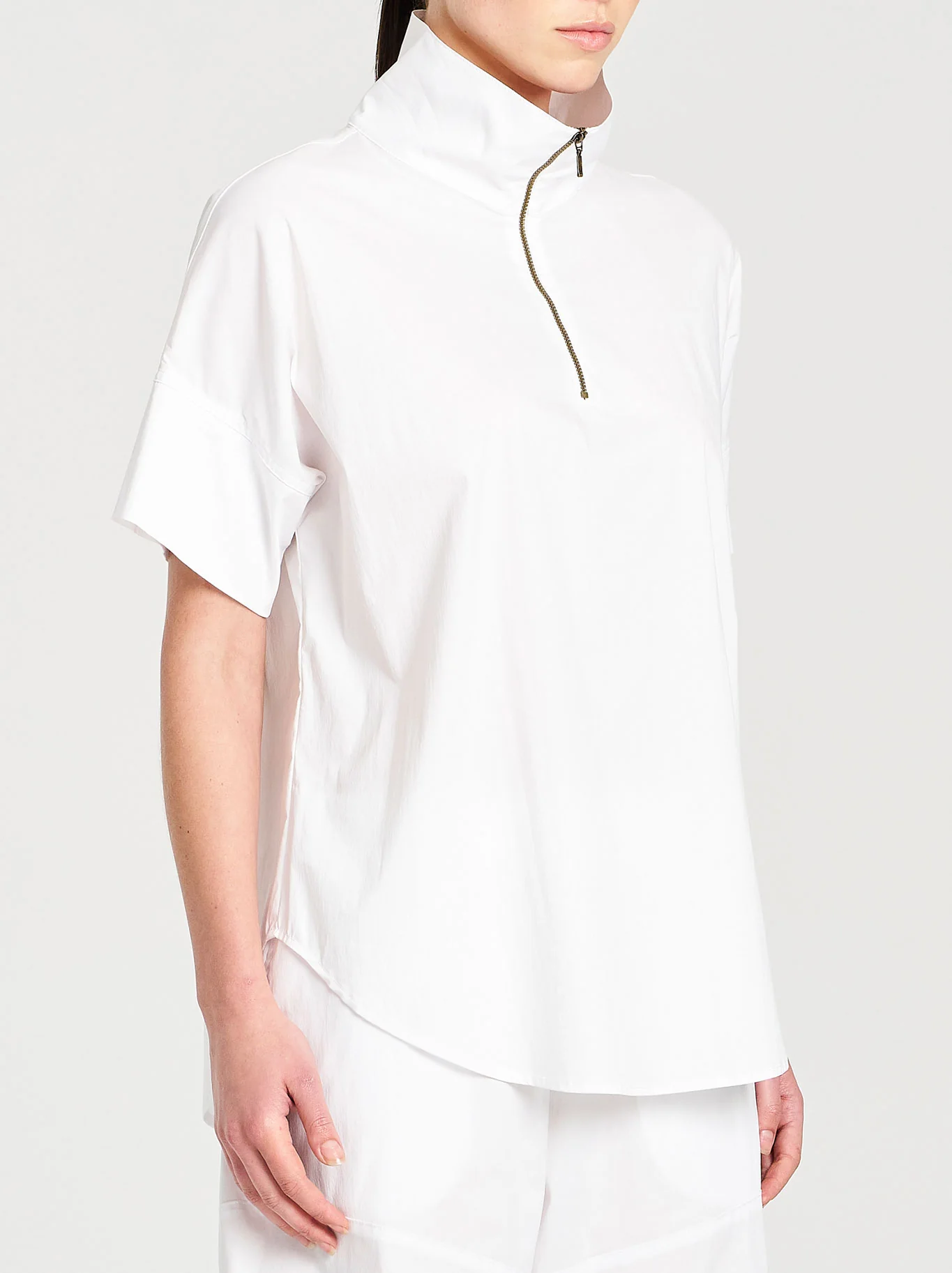 MELA PURDIE HALF ZIP SHIRT - Image 2