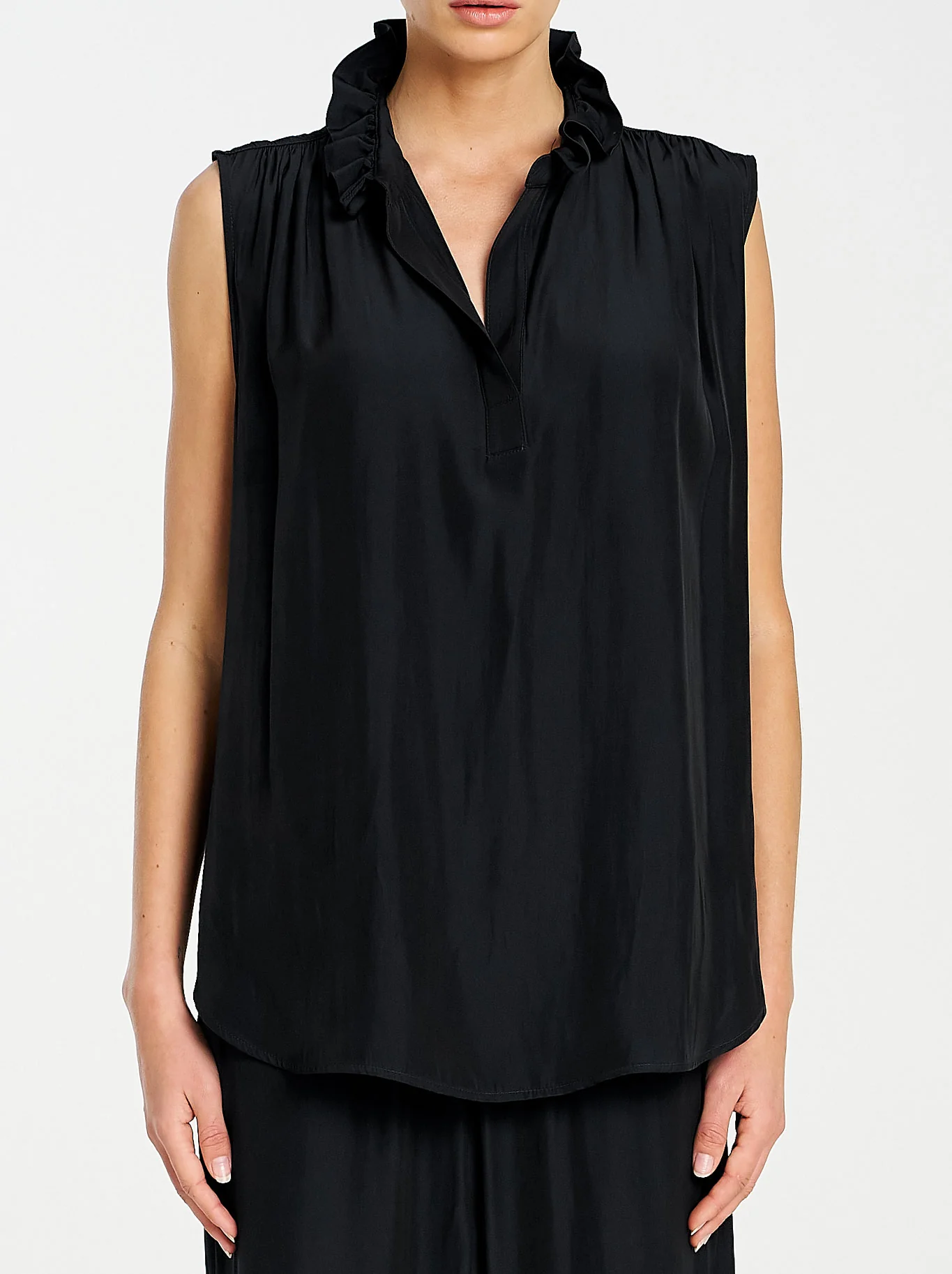 MELA PURDIE FRILL NECK TANK