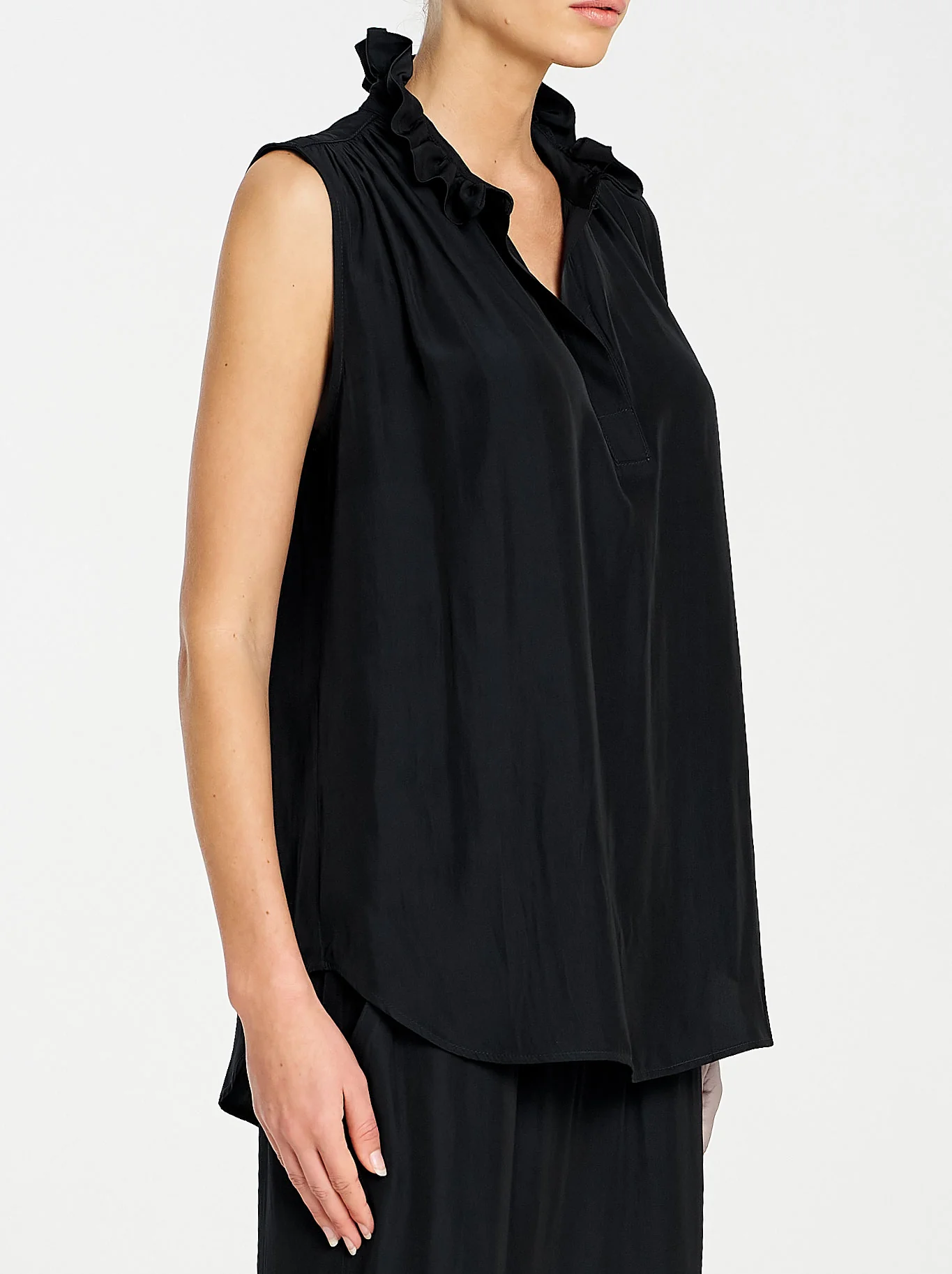 MELA PURDIE FRILL NECK TANK - Image 2