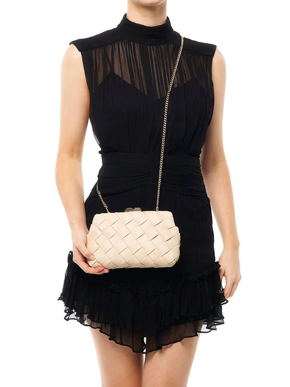 OLGA BERG QUINN WOVEN CLUTCH - Image 2