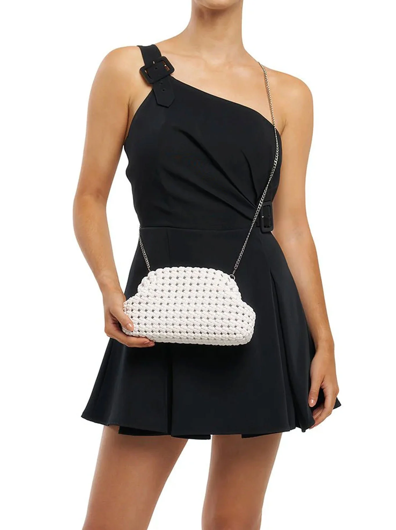 OLGA BERG EVERLY HAND WOVEN CLUTCH - Image 2