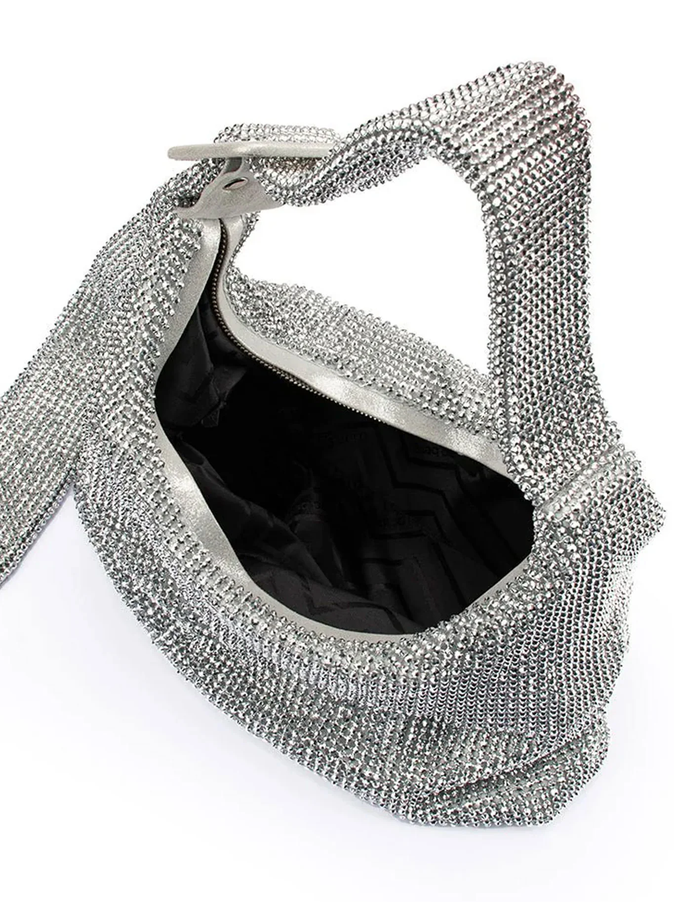 OLGA BERG CALYPSO CRYSTAL MESH BAG - Image 9