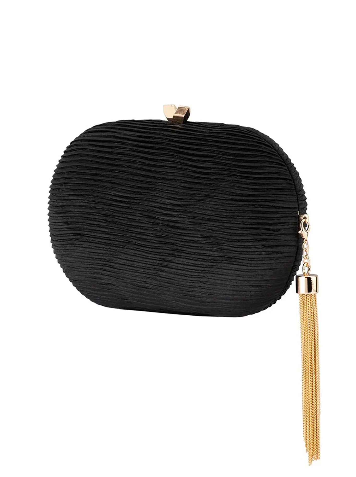 OLGA BERG NATALIE PLEATED CLUTCH - Image 4