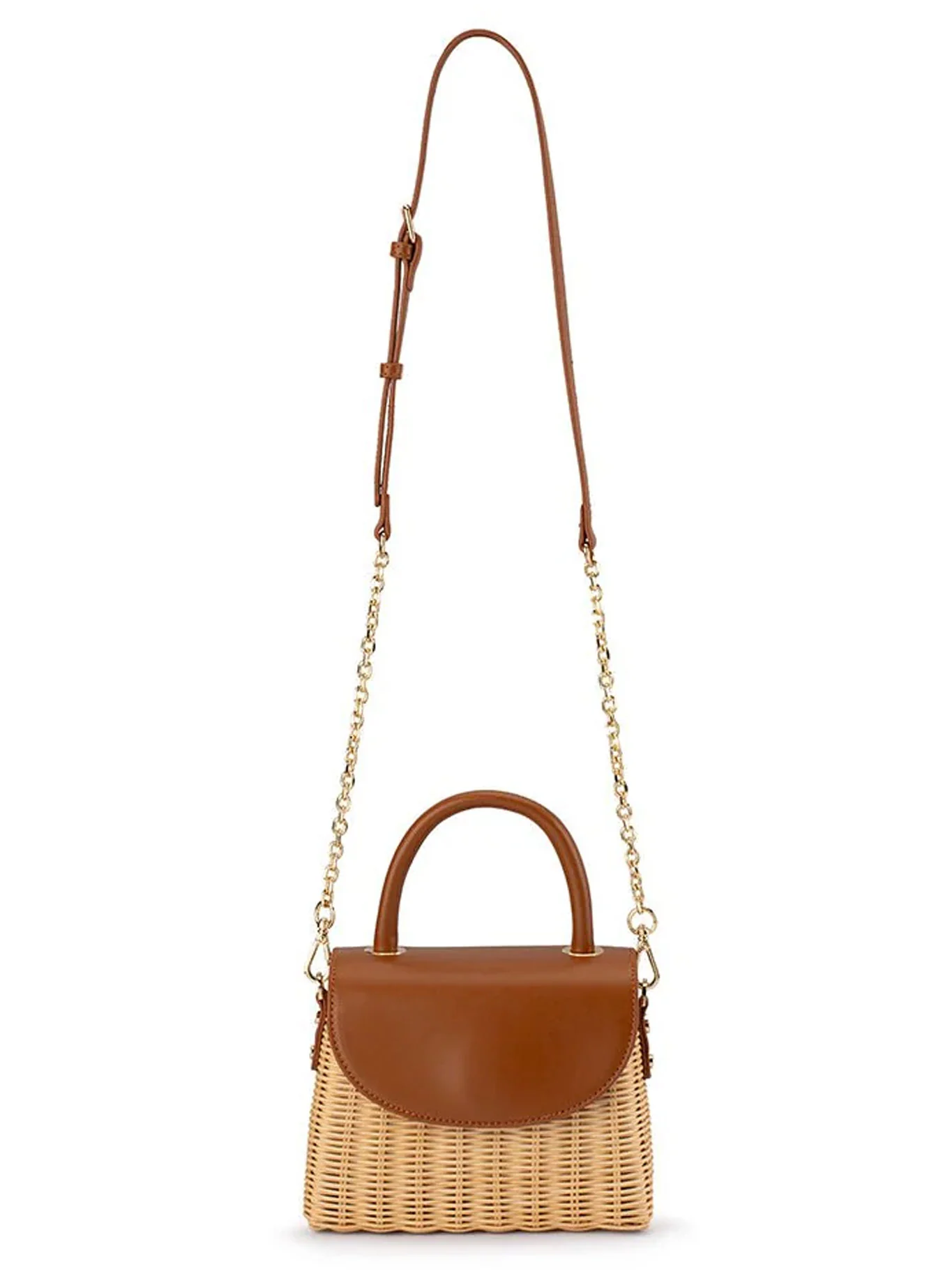 OLGA BERG ELLE WICKER BAG - Image 10