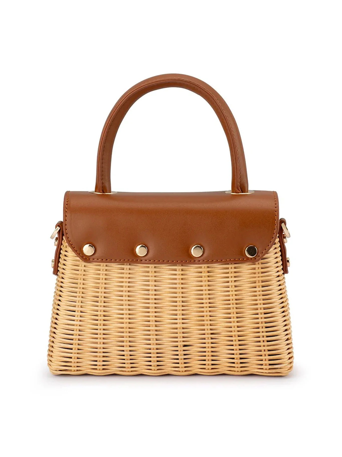 OLGA BERG ELLE WICKER BAG - Image 13