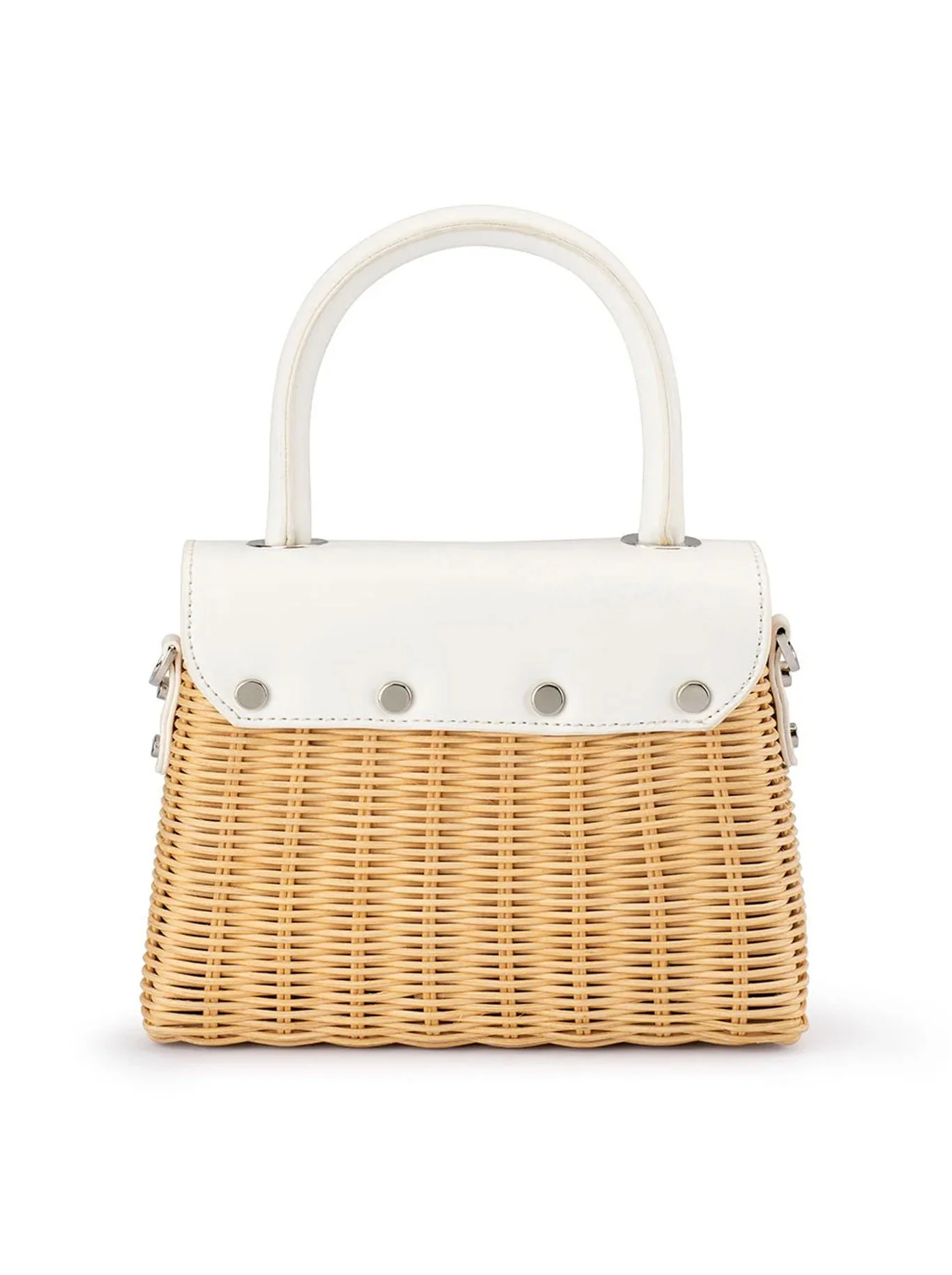 OLGA BERG ELLE WICKER BAG - Image 20