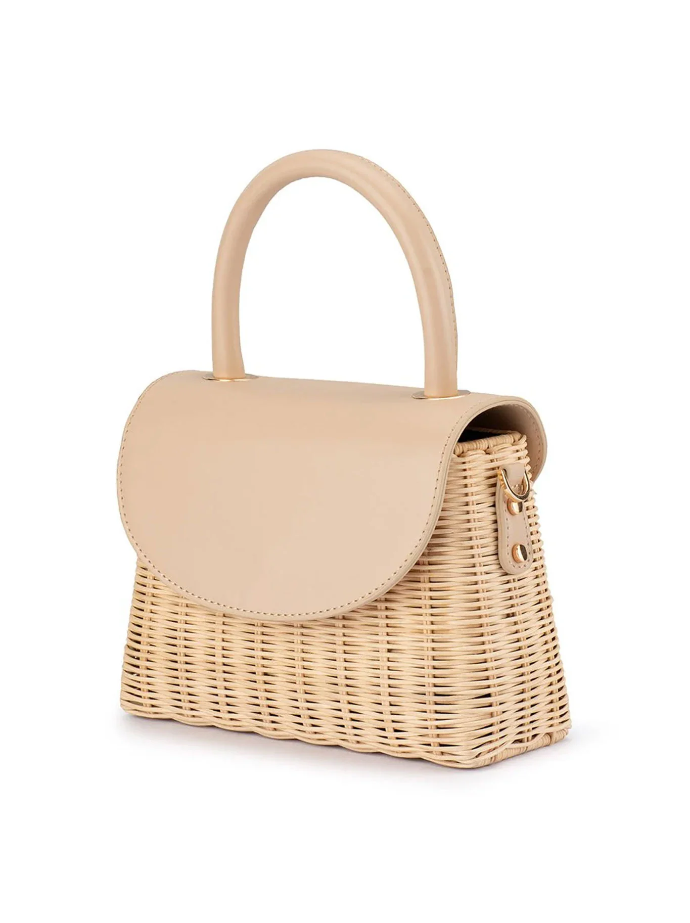 OLGA BERG ELLE WICKER BAG - Image 4