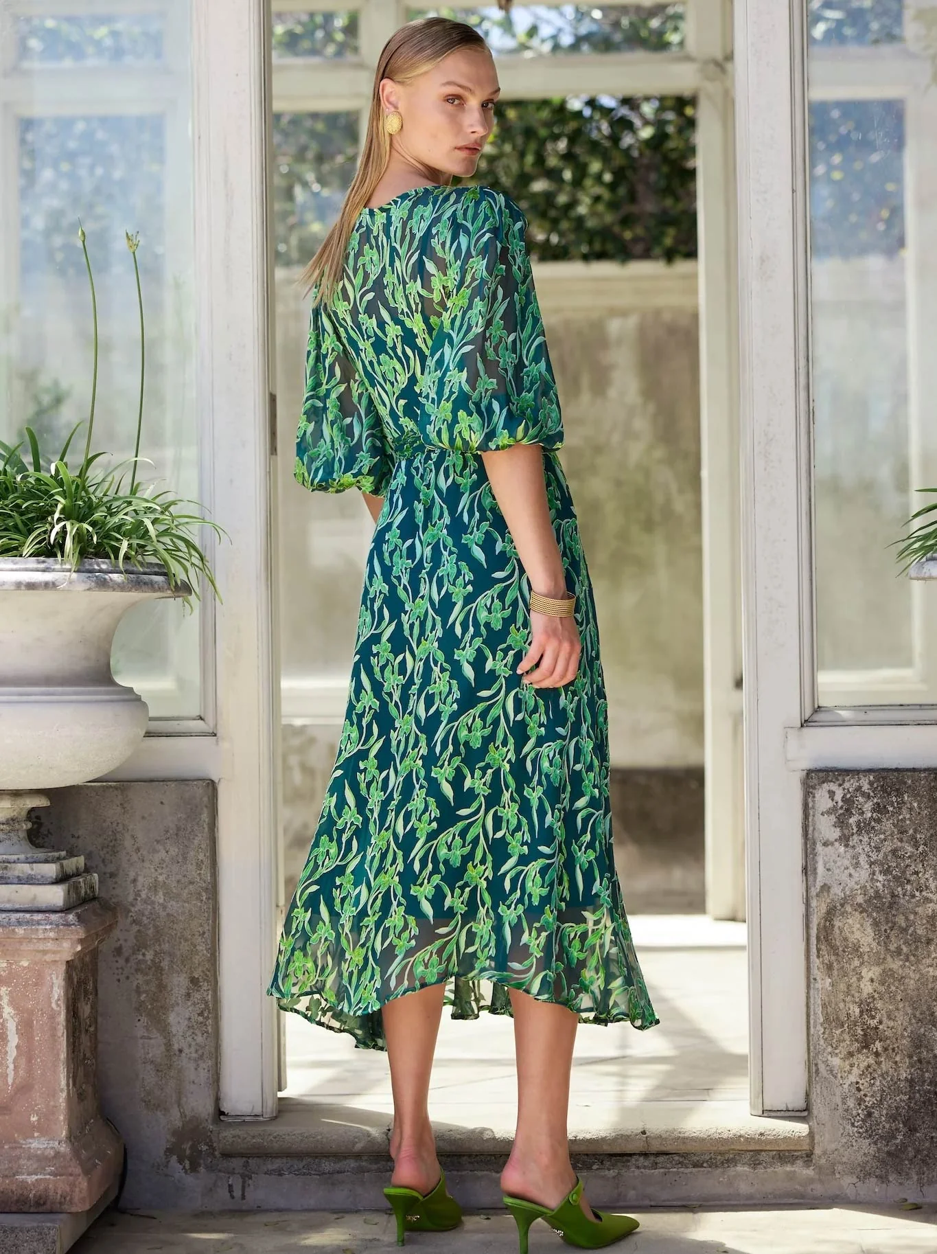 SACHA DRAKE ORCHID WRAP DRESS - Image 3
