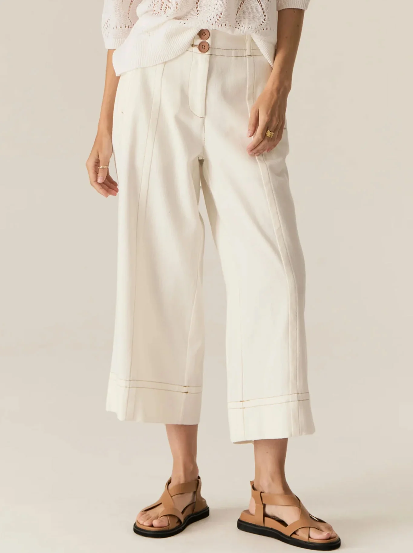 POL CARSEN CROP DENIM PANT - Image 4