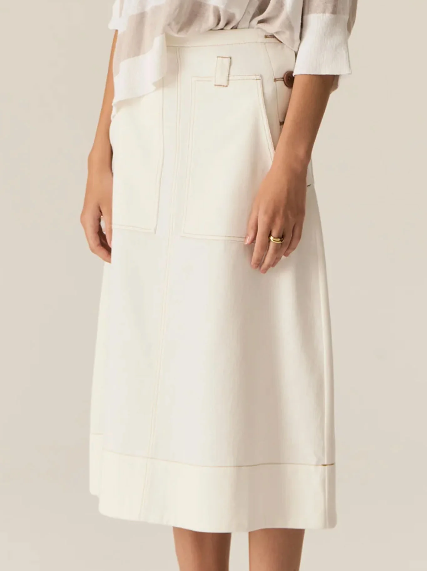 POL CARSEN DENIM SKIRT - Image 4